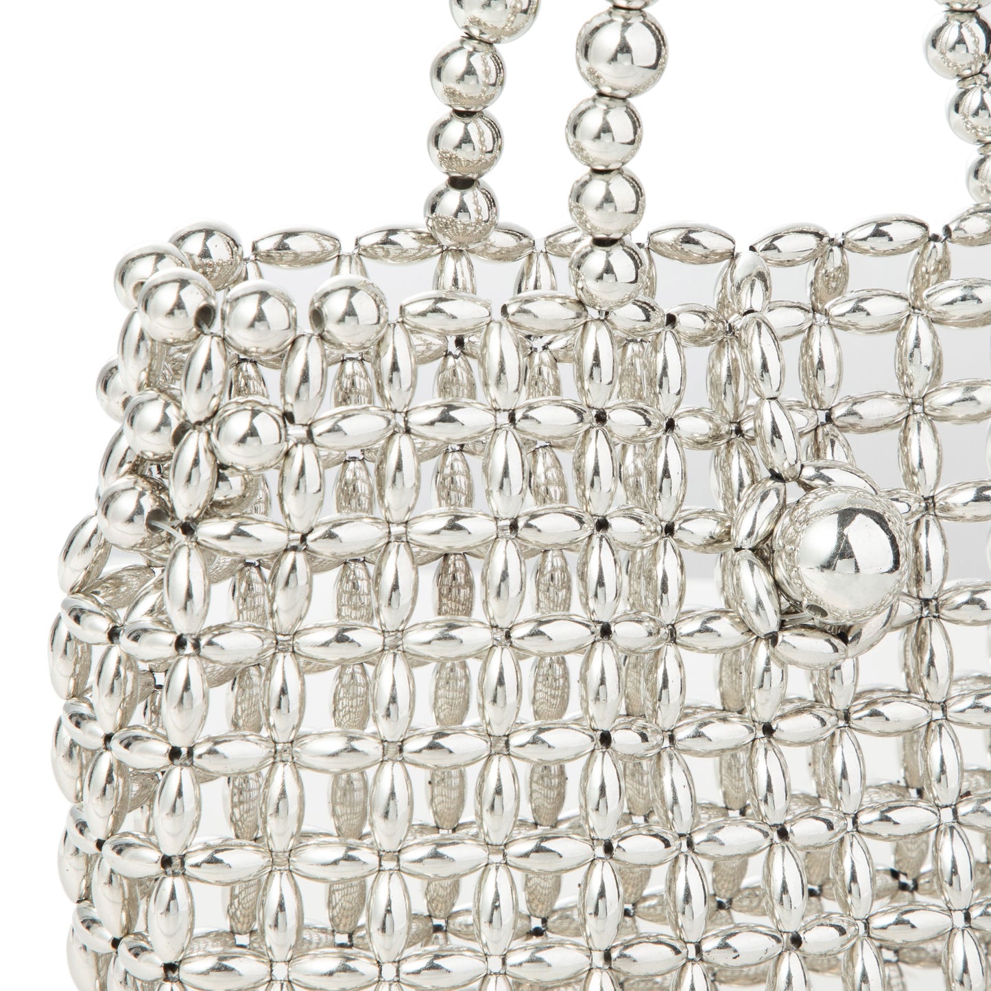 Metallic Silver Underarm Purse