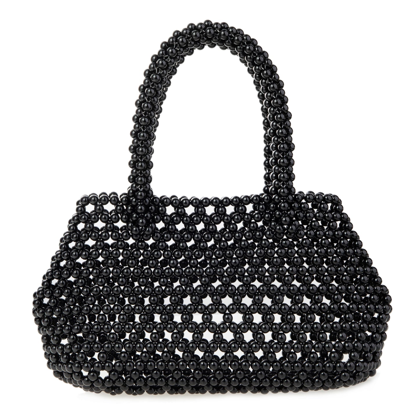 Top-handle Black Clutch