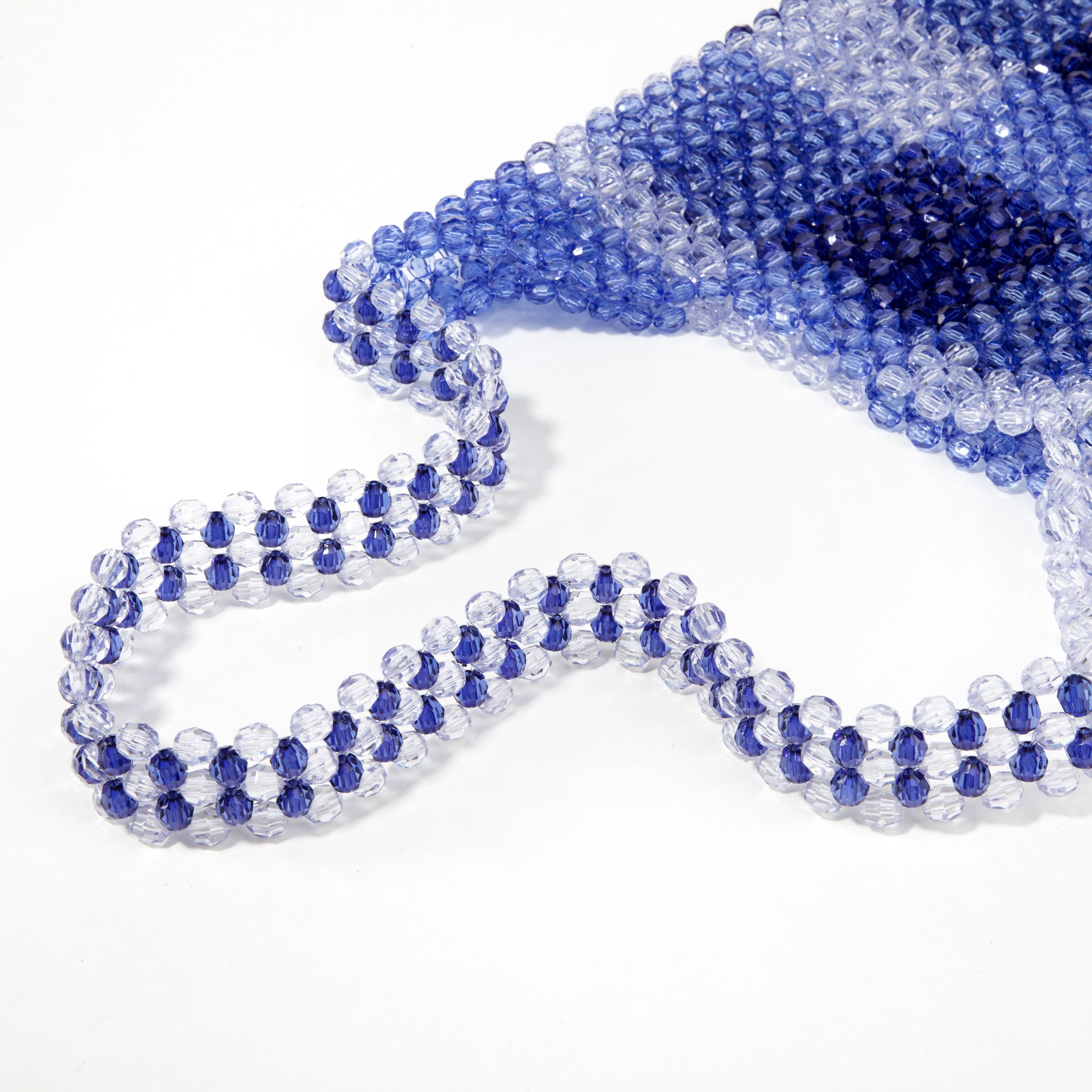 チェック アンダーアーム ブルー ビーチバッグ