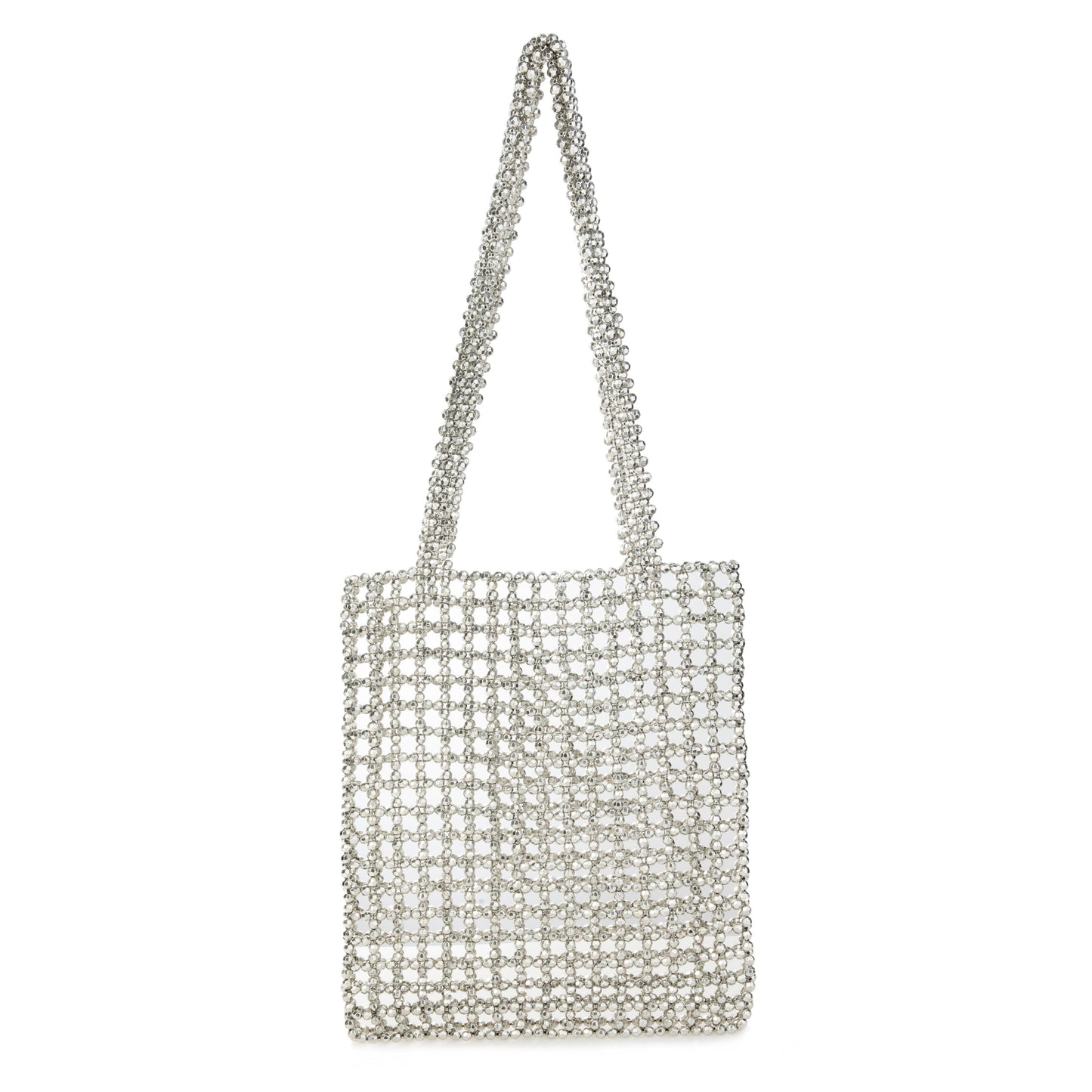 Casual Silver Tote Bag