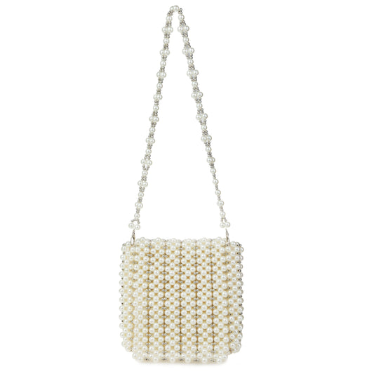 Faux Pearl Crossbody Bag