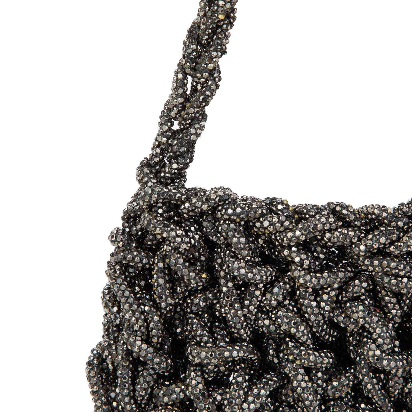 Rhinestone-Embellished Handbag