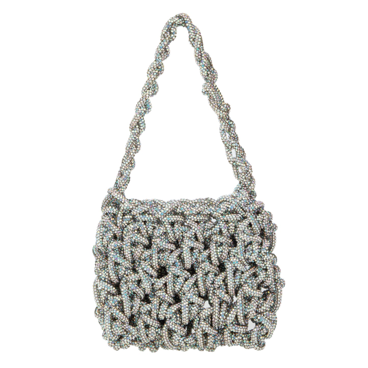 Rhinestone-Embellished Handbag