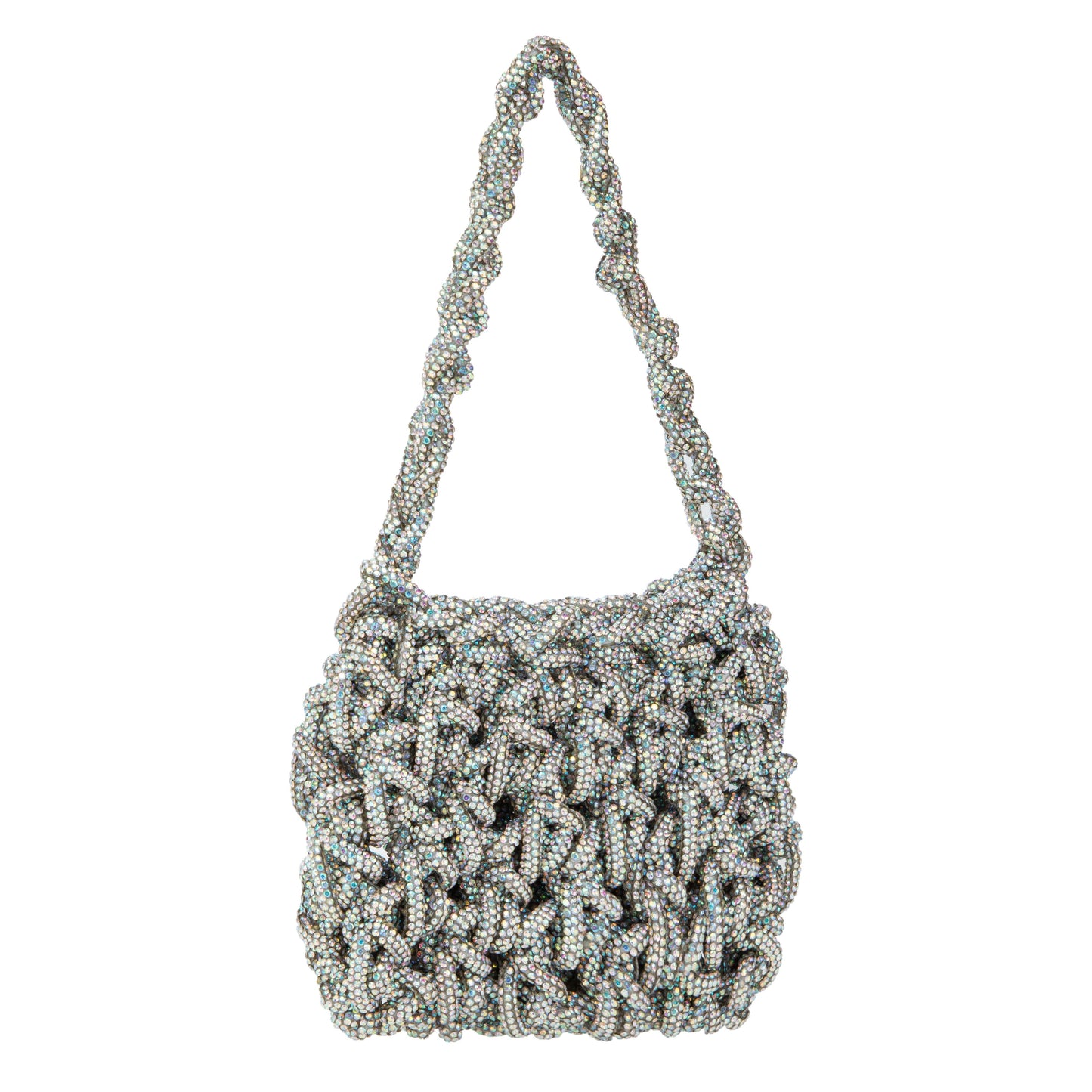 Rhinestone-Embellished Handbag