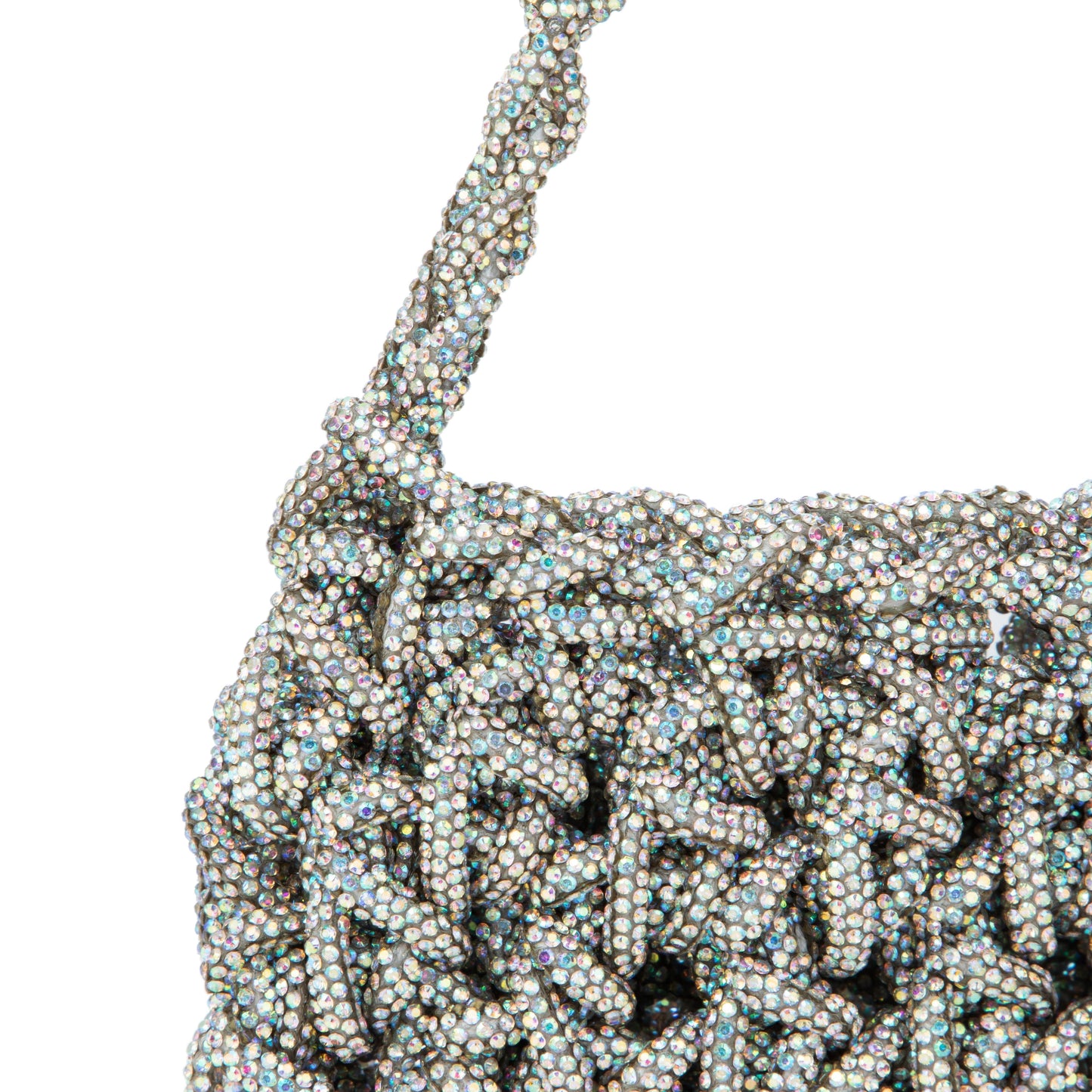 Rhinestone-Embellished Handbag