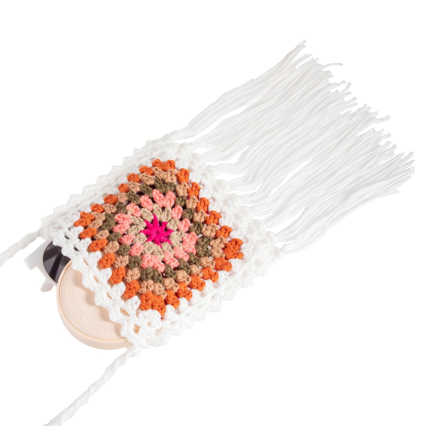 Ethnic Crochet Pouch with Tassels