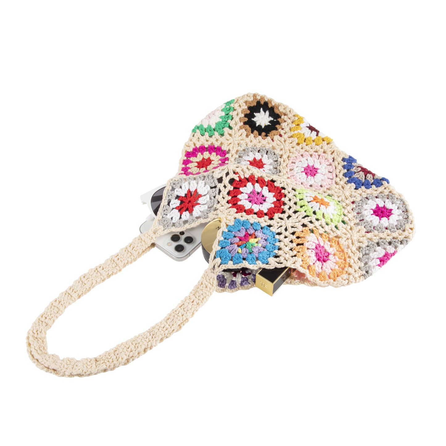 Crochet Flower Handbag