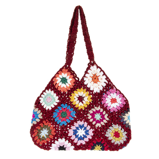 Crochet Flower Handbag