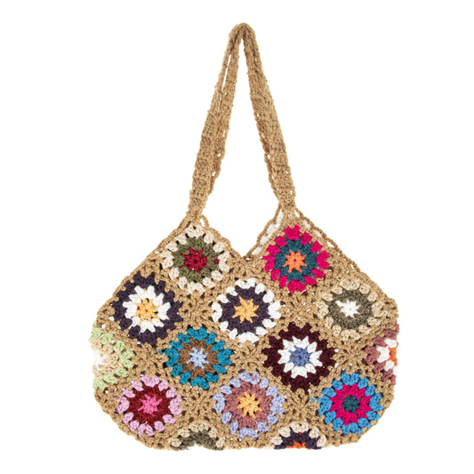 Crochet Flower Handbag