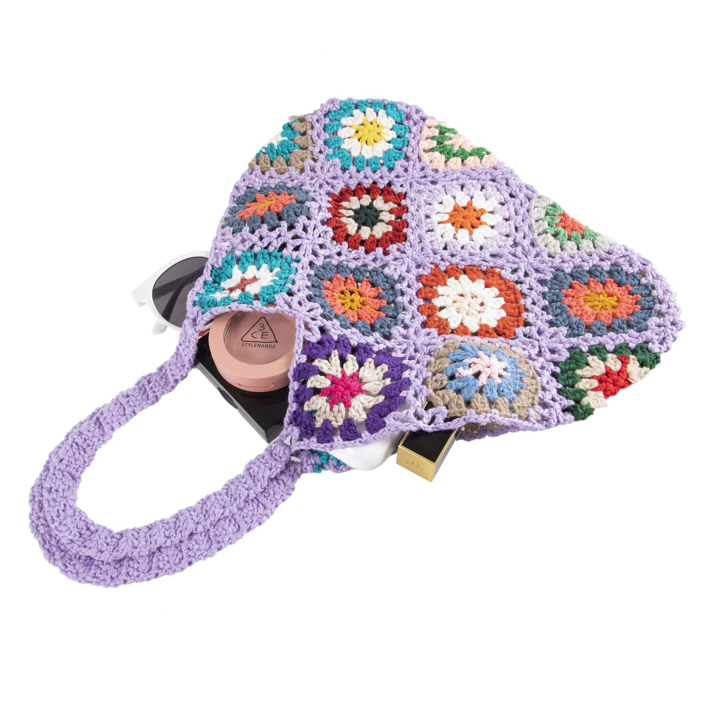 Crochet Flower Handbag