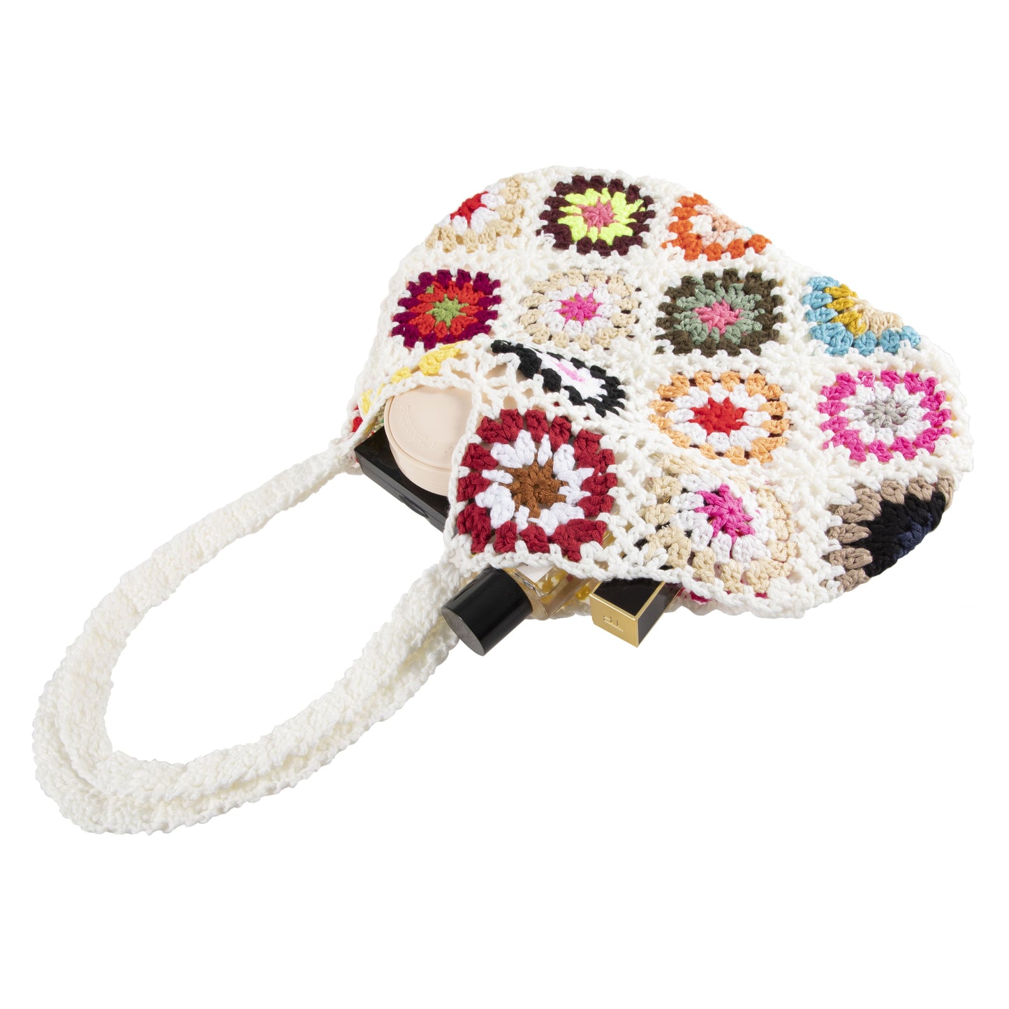 Crochet Flower Handbag