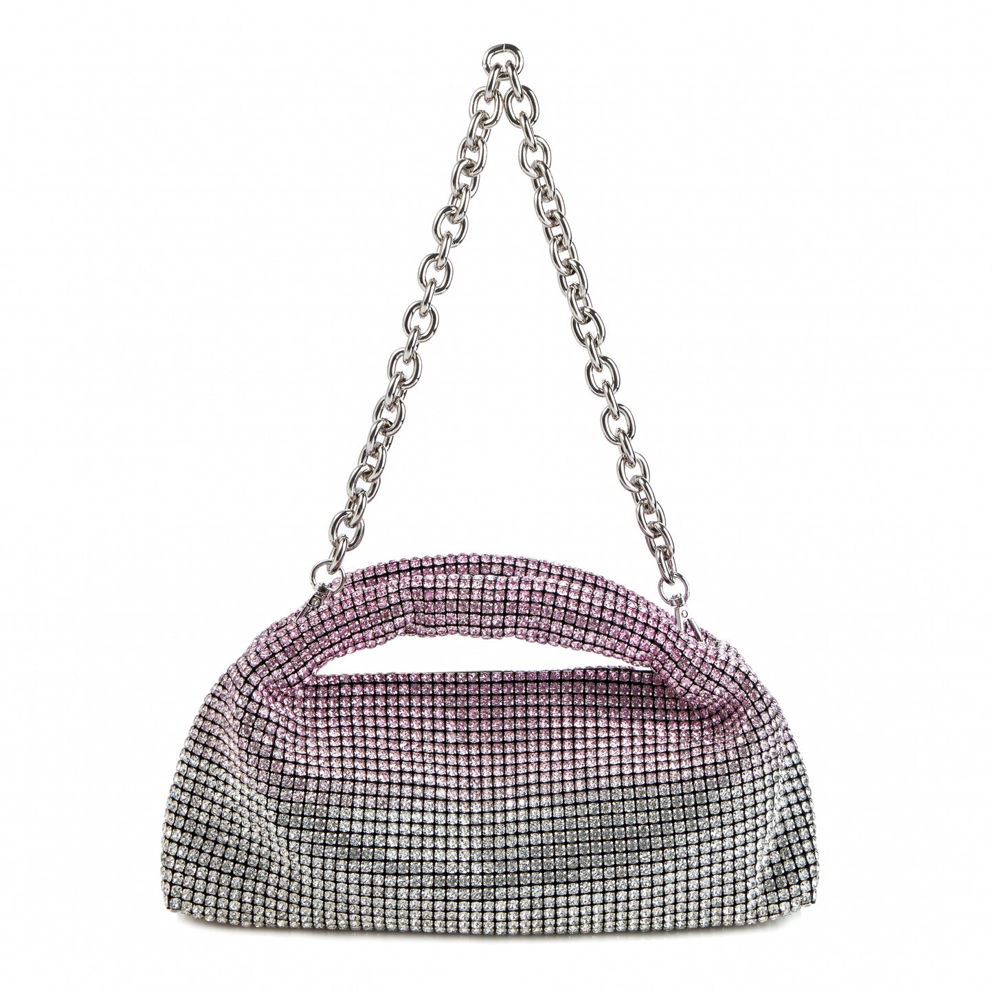 Rhinestone Pink Top Handle Purse