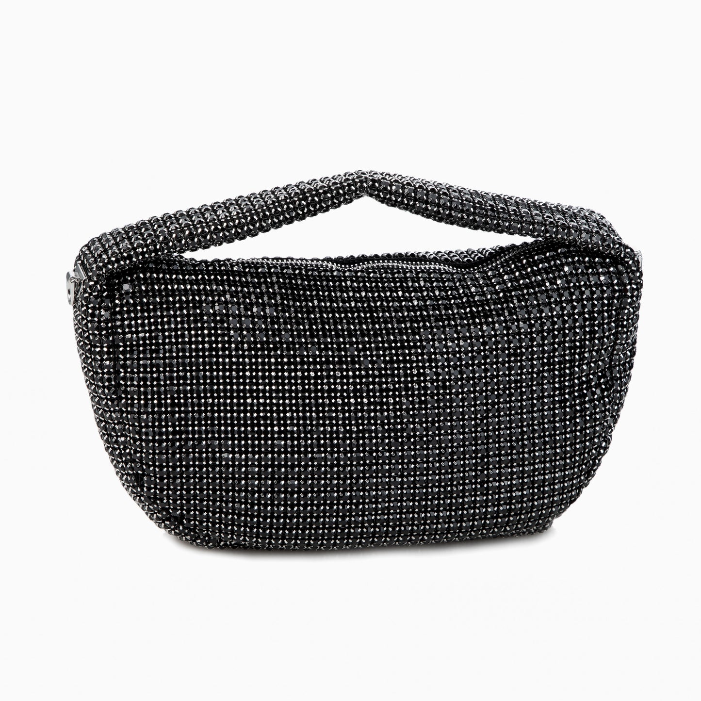 Rhinestone Black Underarm Bag