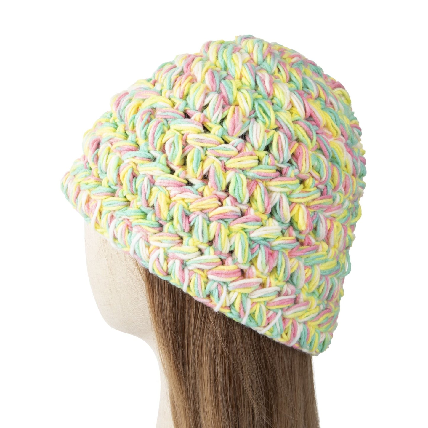 Thick Crochet Hat Yellow