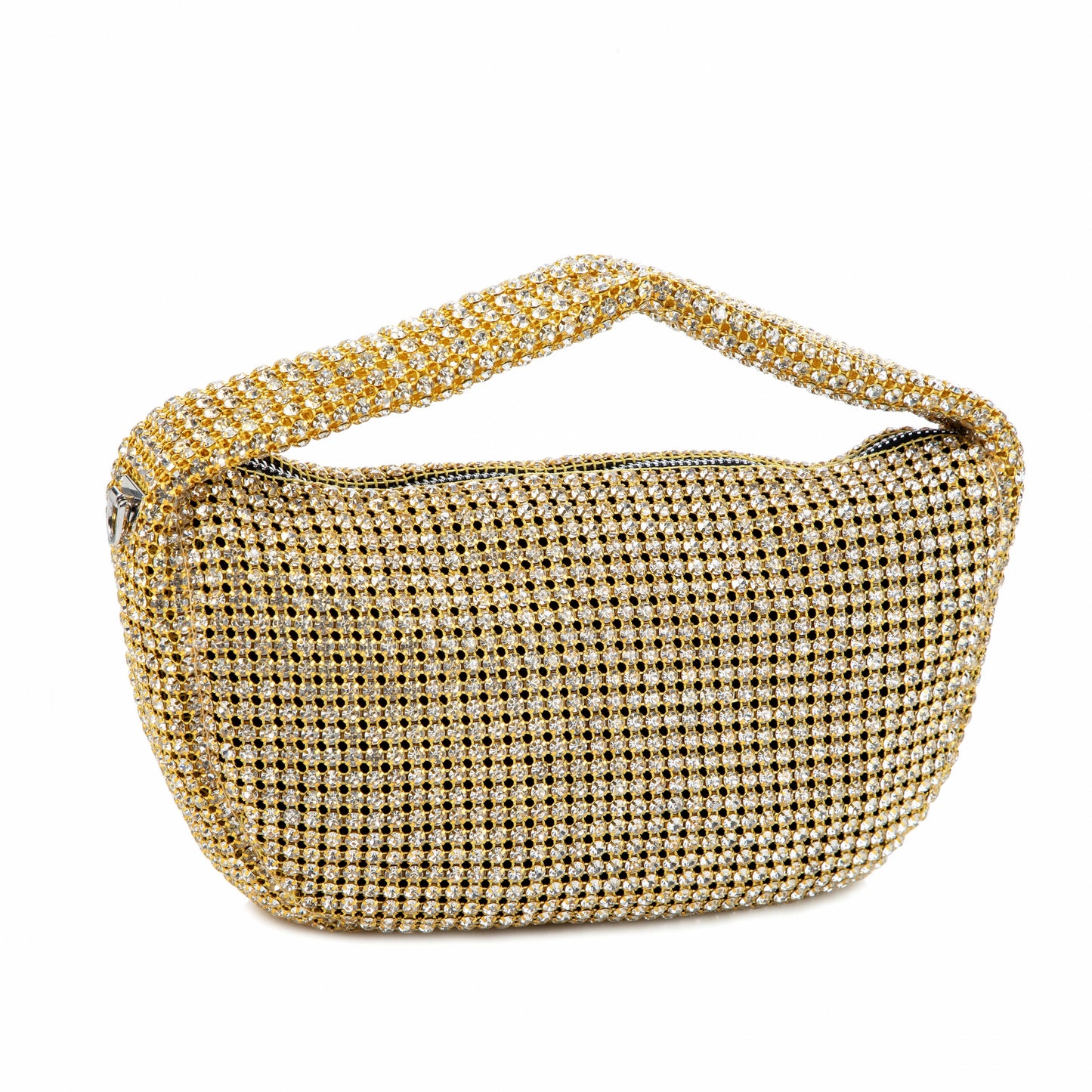 Rhinestone Gold Underarm Bag