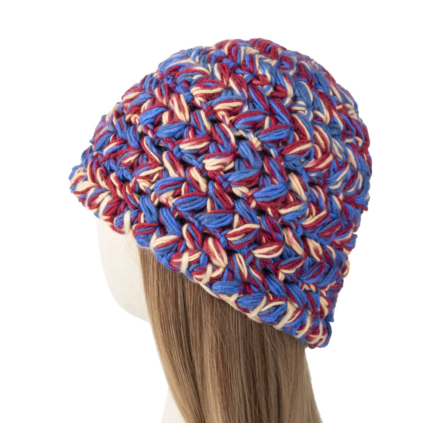 Thick Crochet Hat Purple