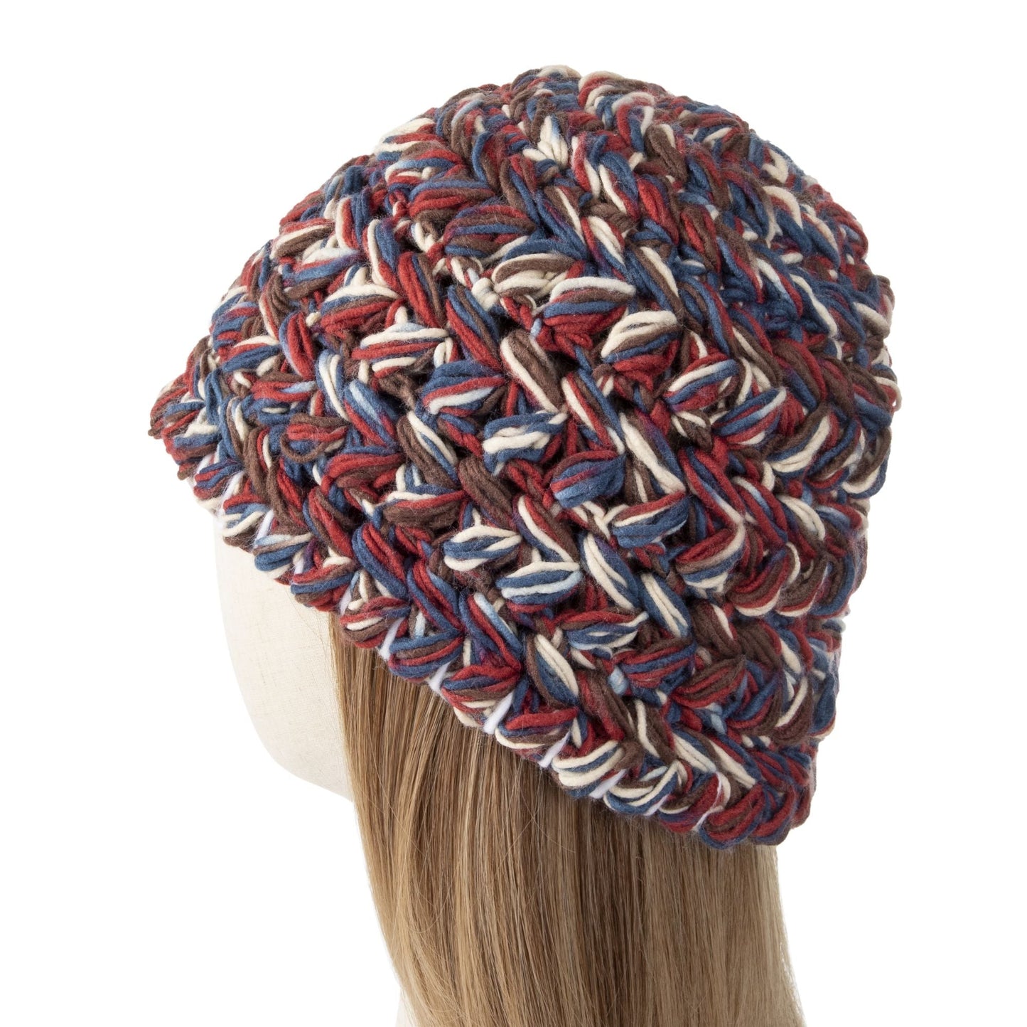 Thick Crochet Hat Red