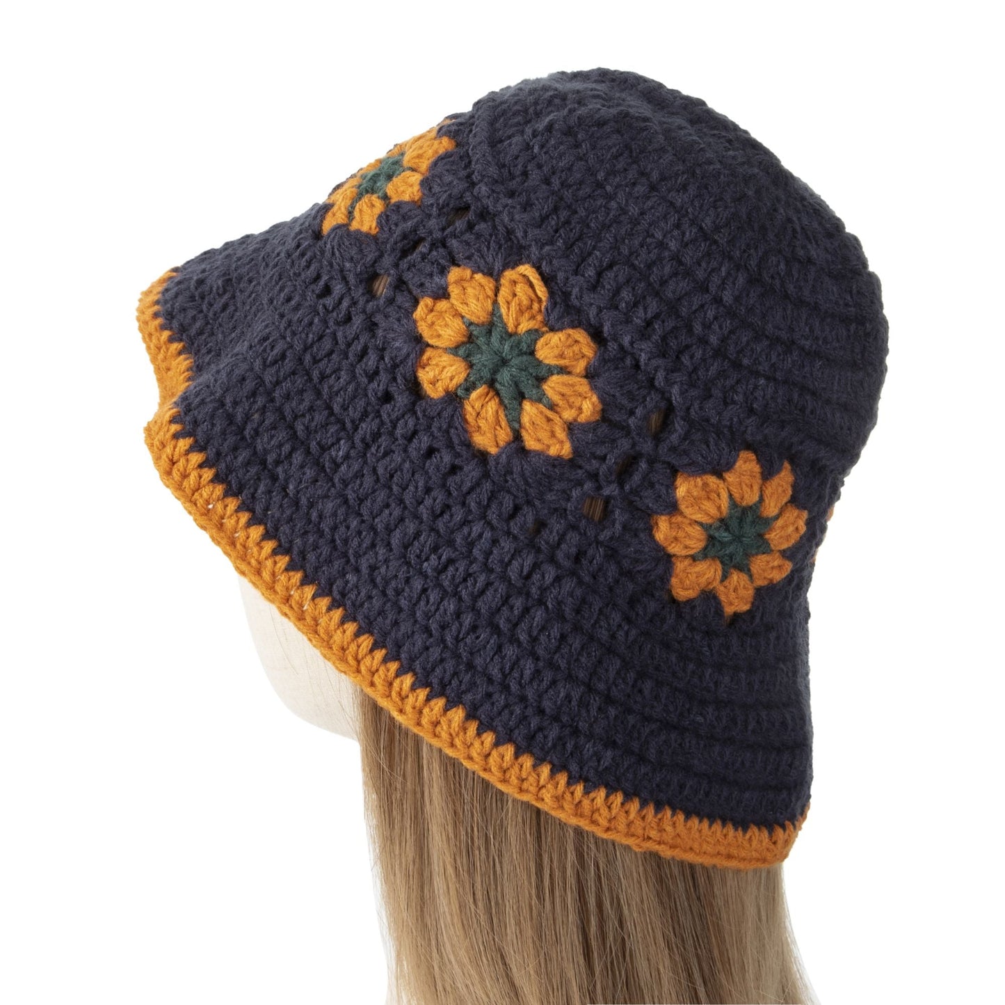 Crochet Hat Dark Blue