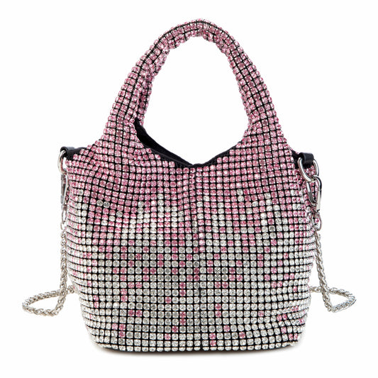 Rhinestone Gradient Pink Tote