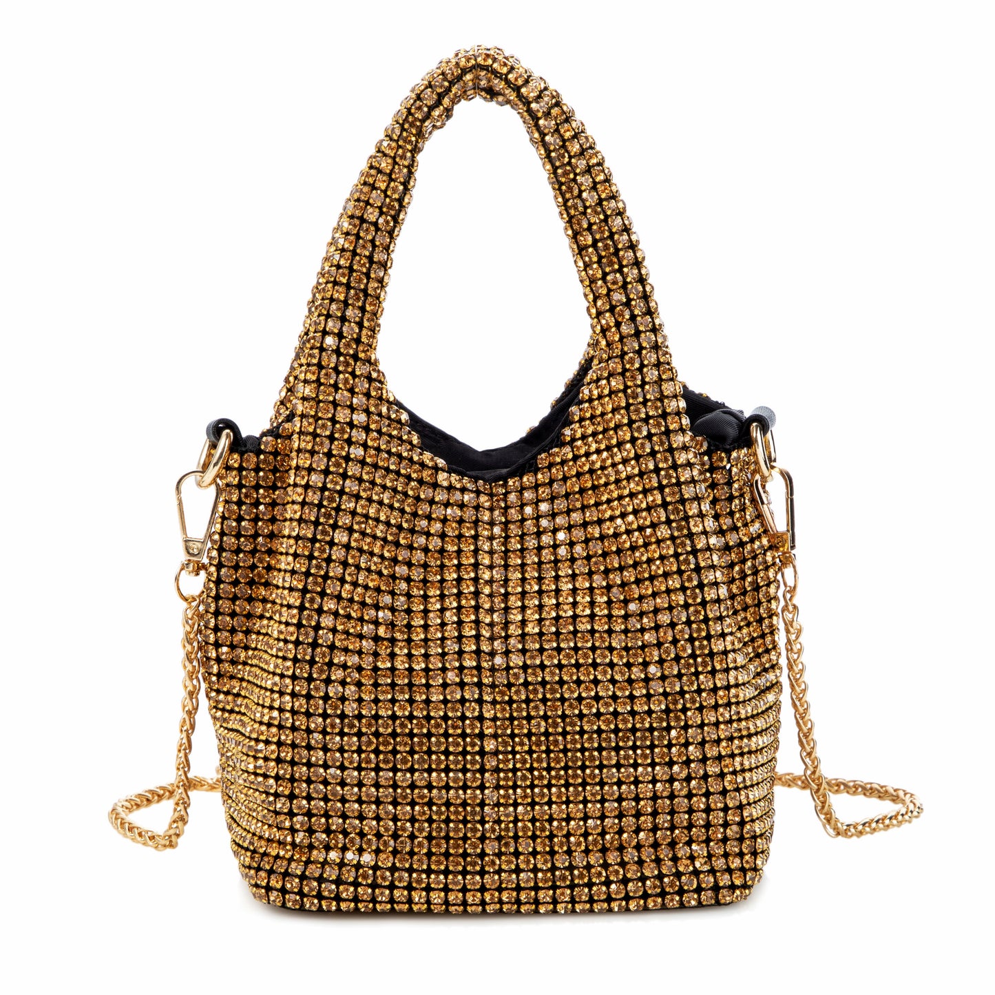 Rhinestone Gradient Brown Tote