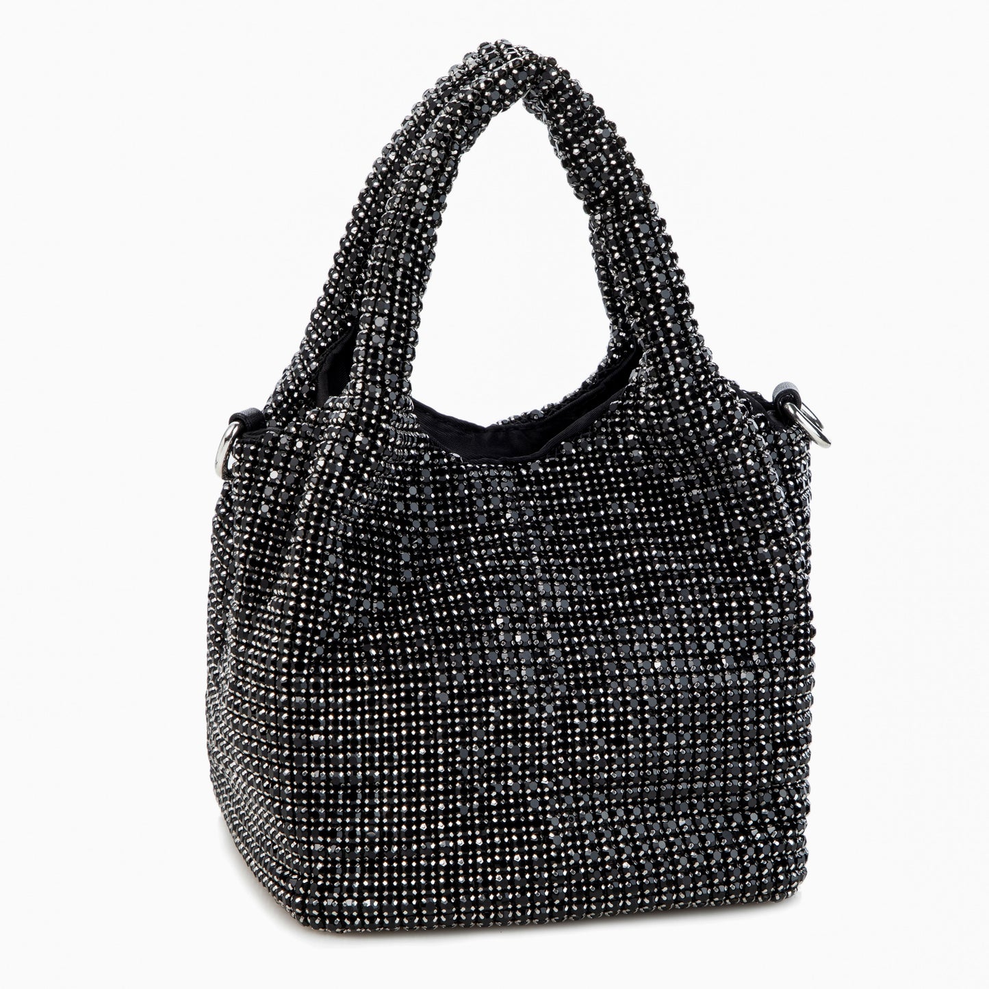 Rhinestone Gradient Gunmetal Tote