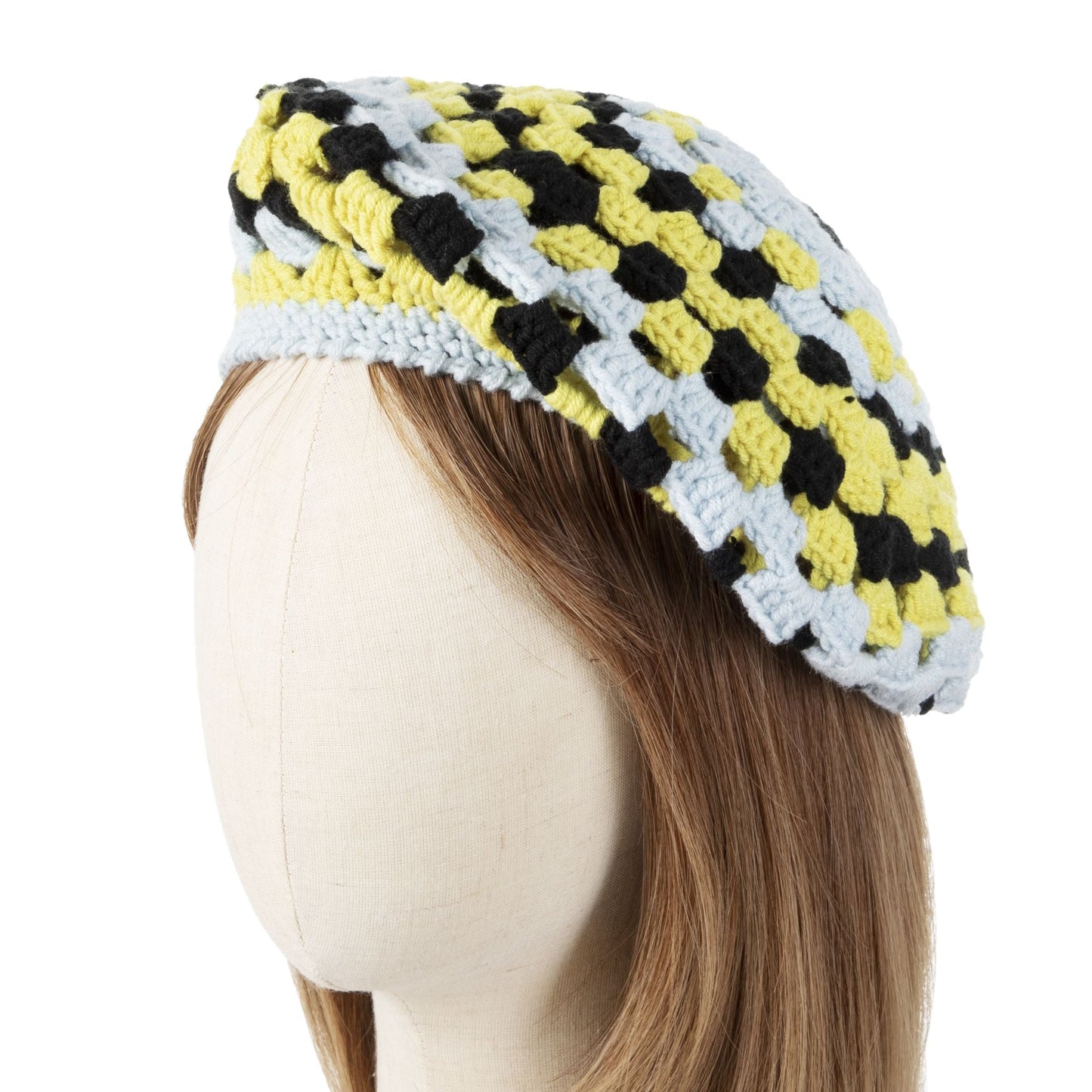 Yellow Striped Beret