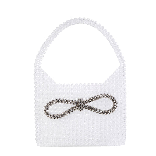 Silver Knot Clear Handbag