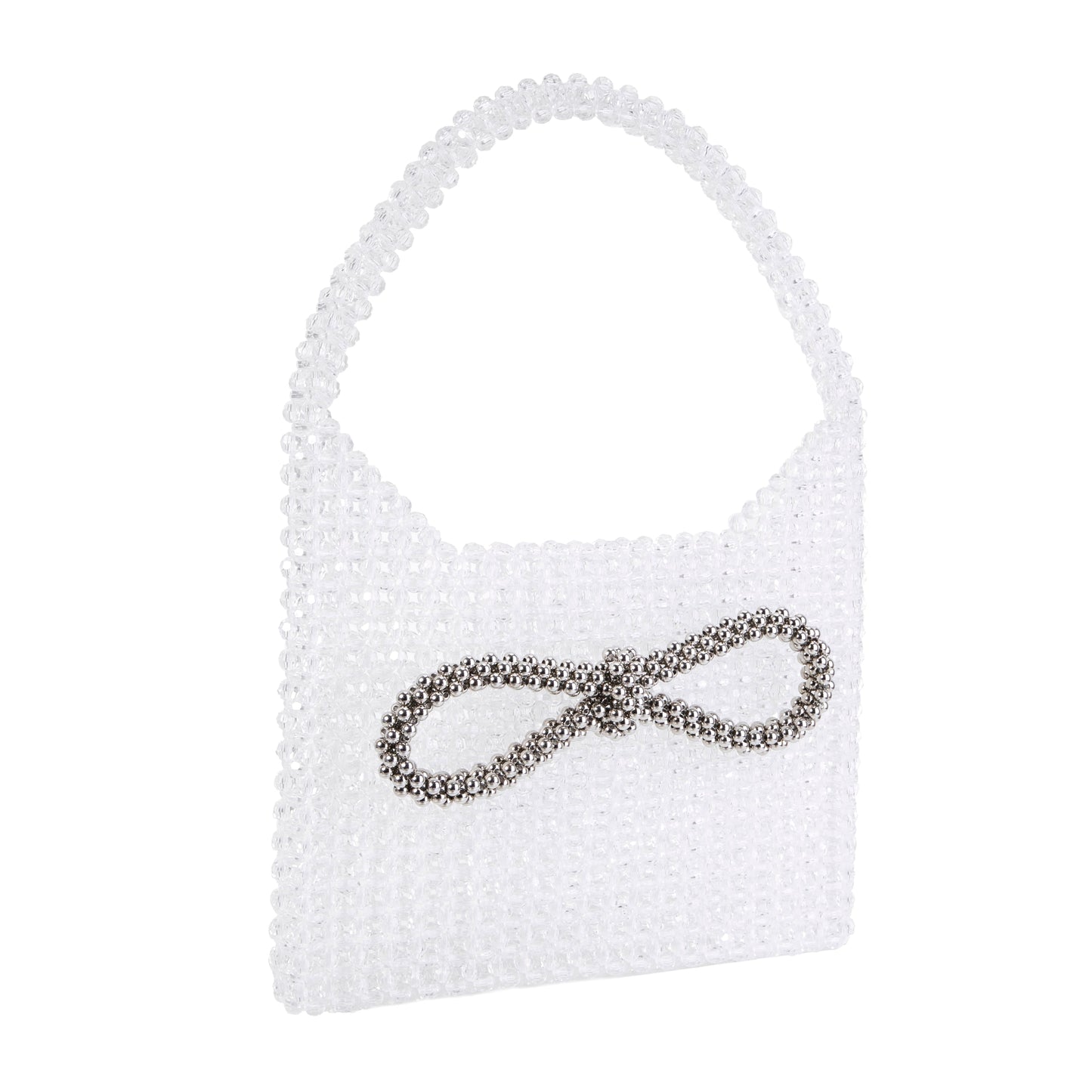 Silver Knot Clear Handbag