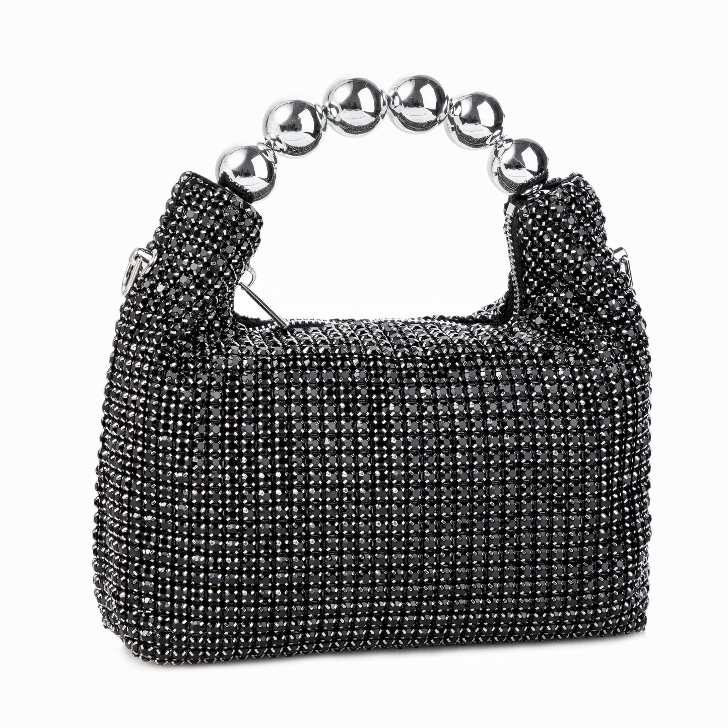 Rhinestone Sparkling Black Clutch