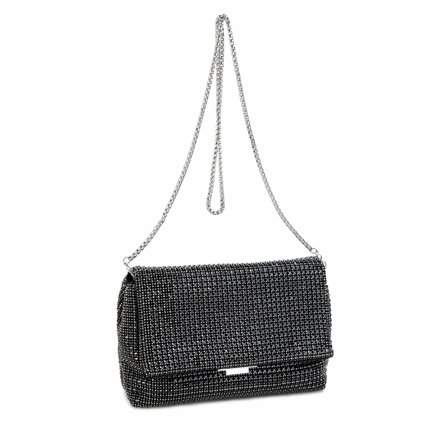 Rhinestone Crystal Black WOC