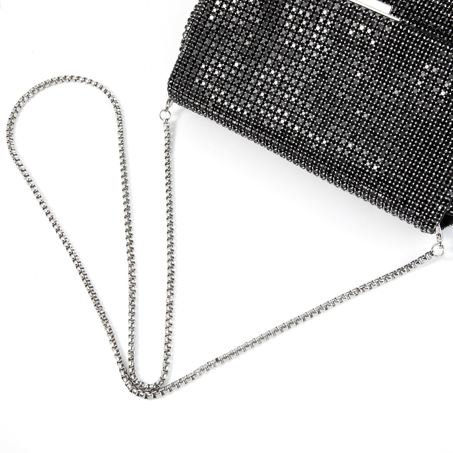 Rhinestone Crystal Black WOC