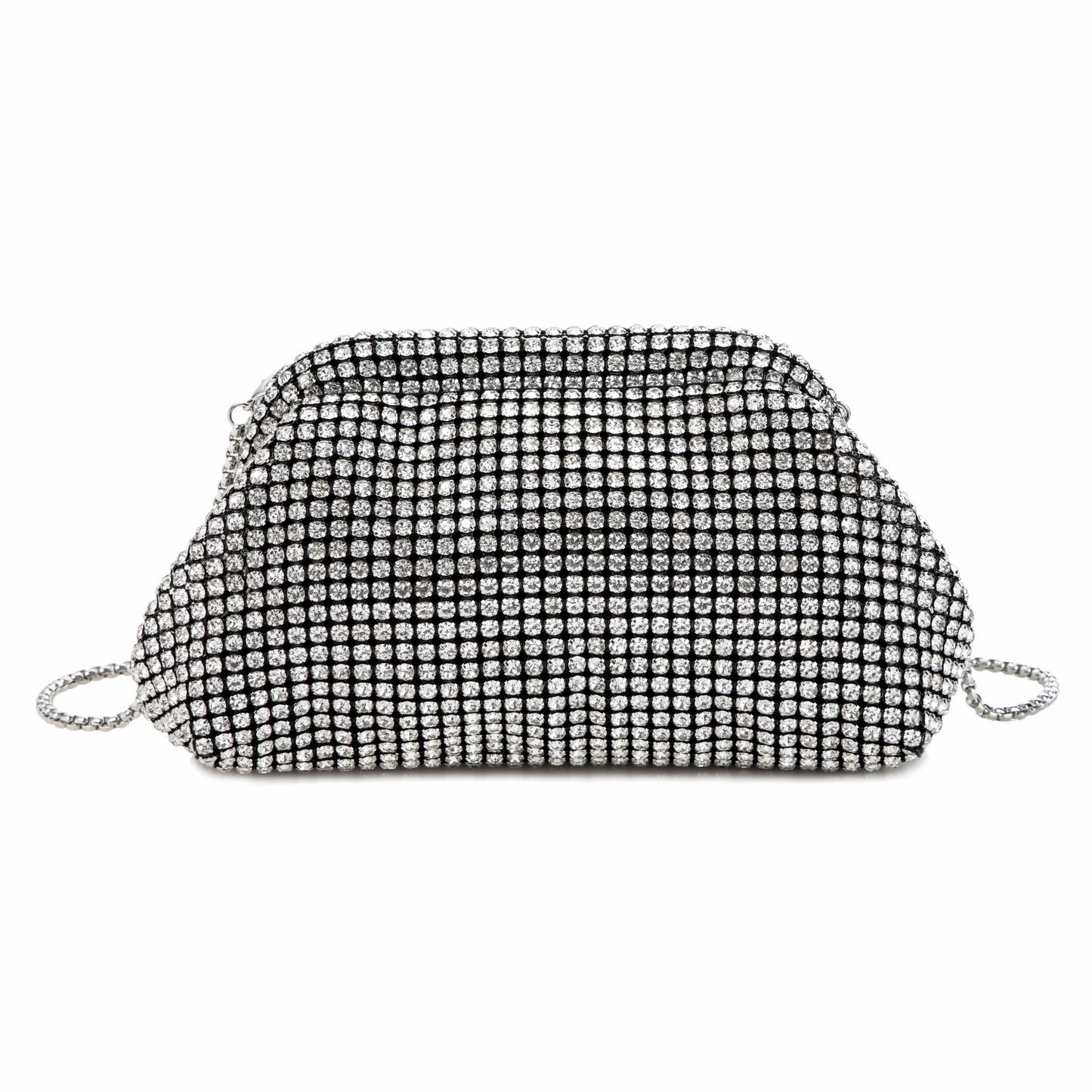 Rhinestone Silver Shoulder Bag