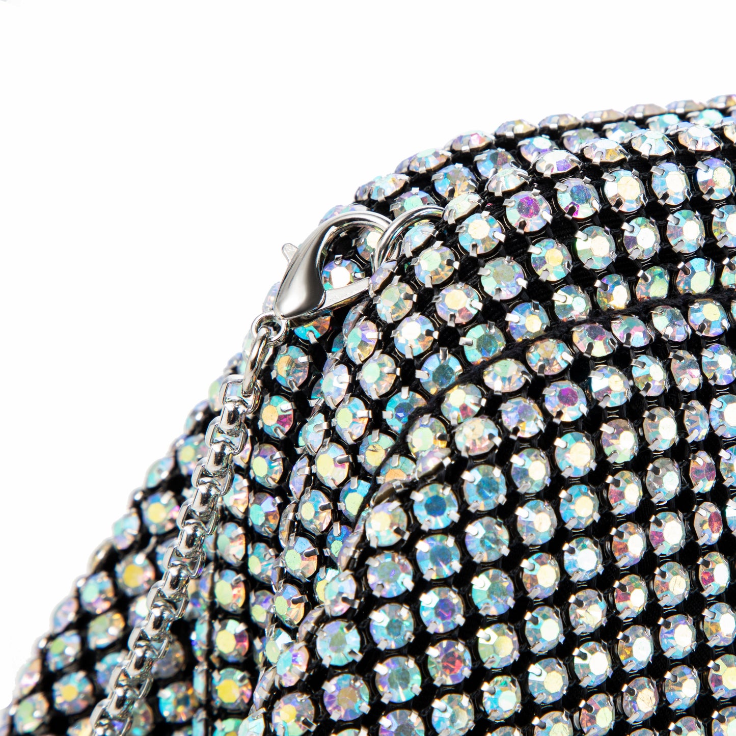 Rhinestone Iridescent Shoulder Bag