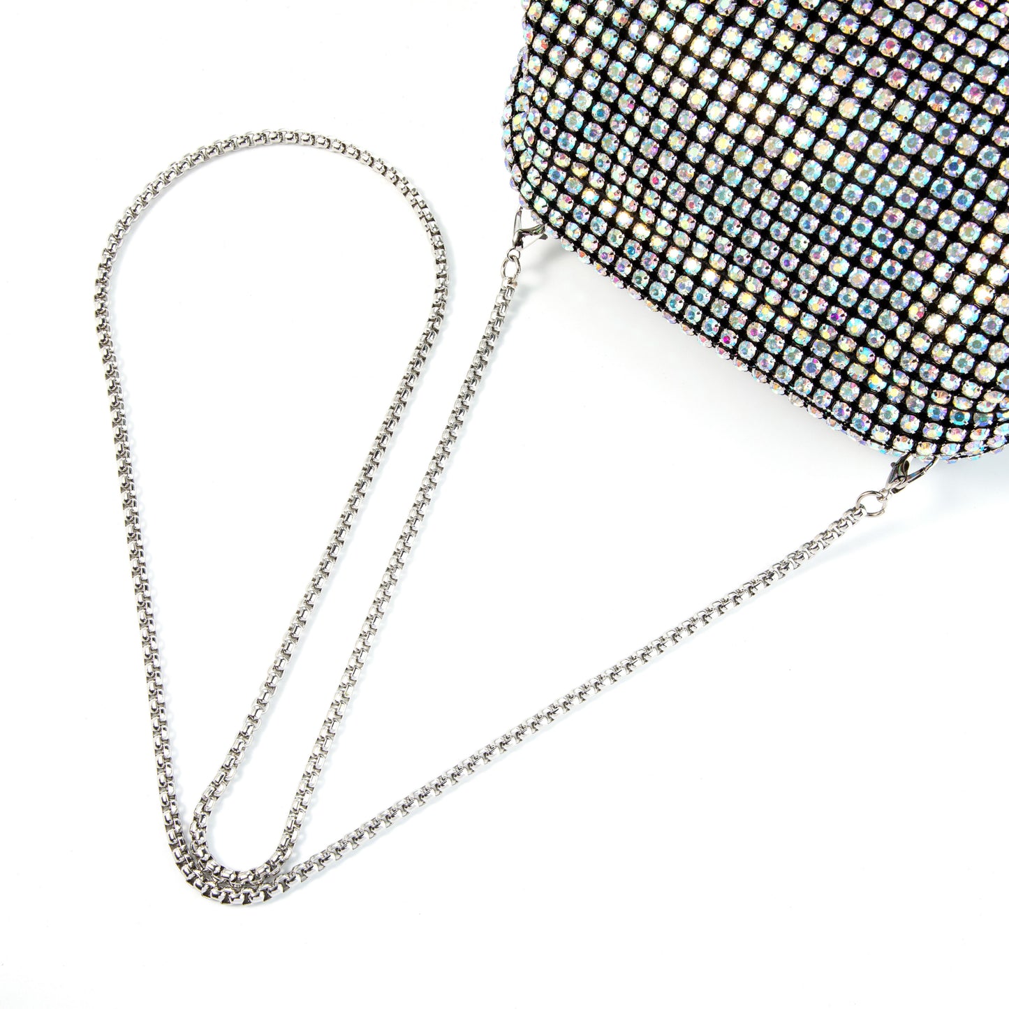 Rhinestone Iridescent Shoulder Bag