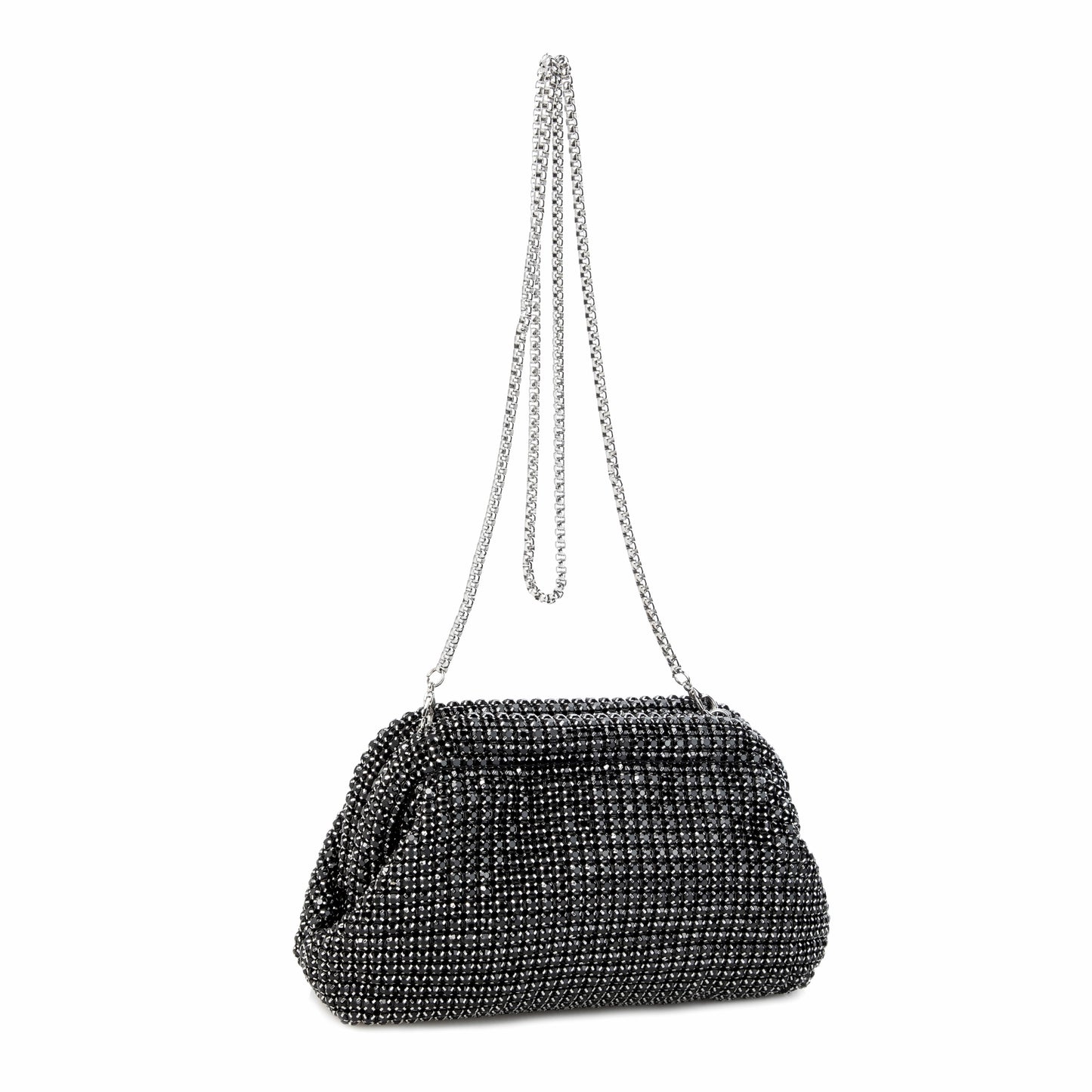 Rhinestone Black Shoulder Bag