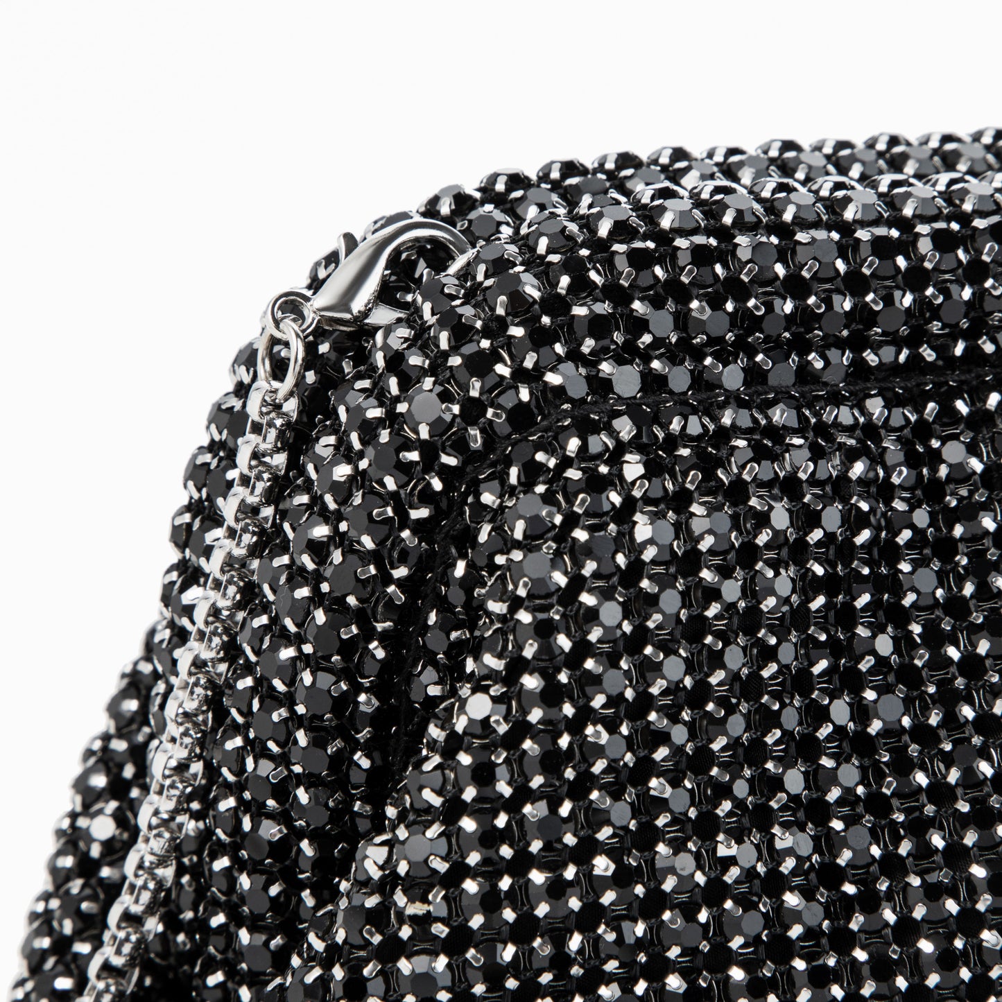 Rhinestone Black Shoulder Bag