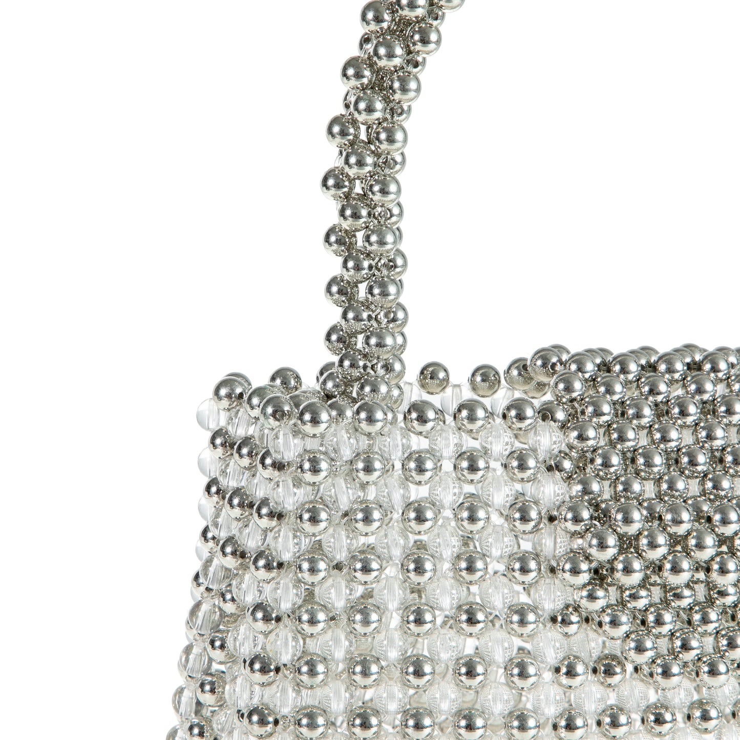 Pull-on Silver&Clear Purse