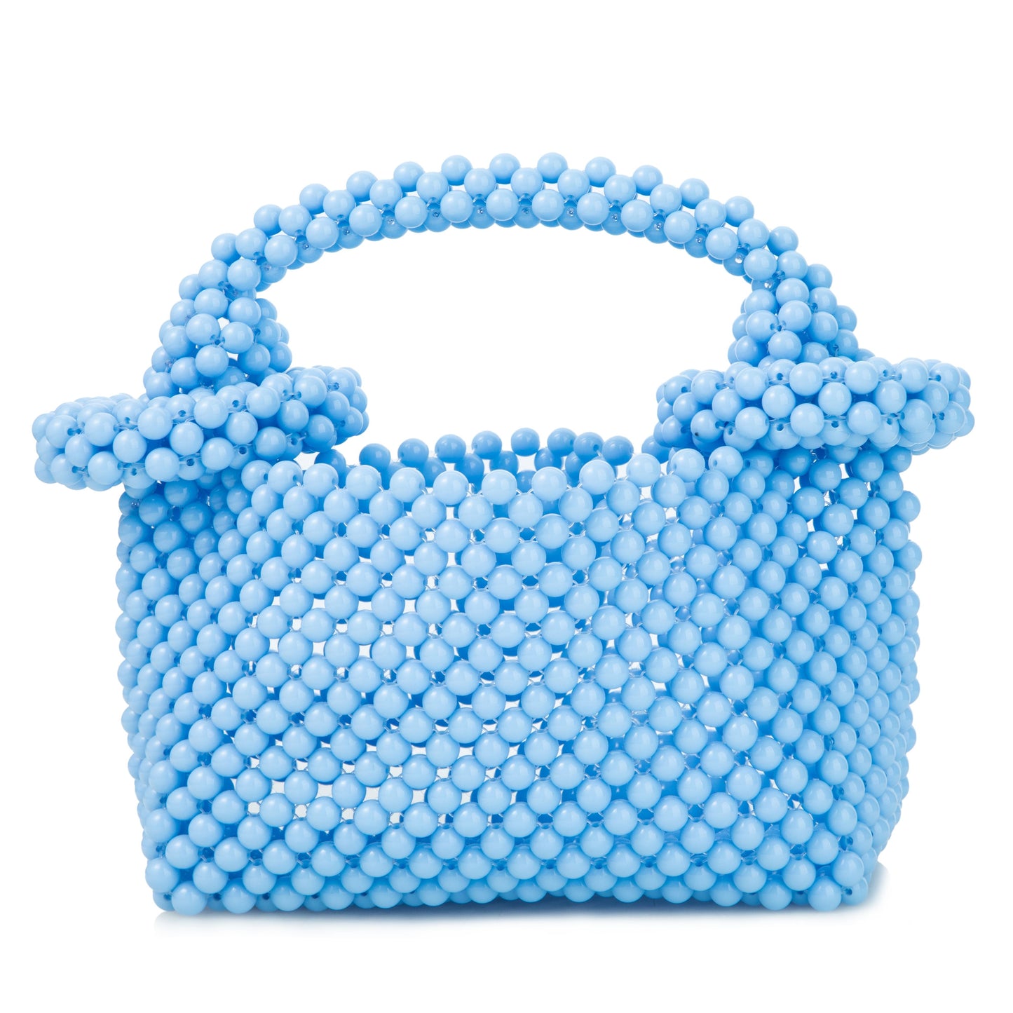 Donut Handle Blue Clutch