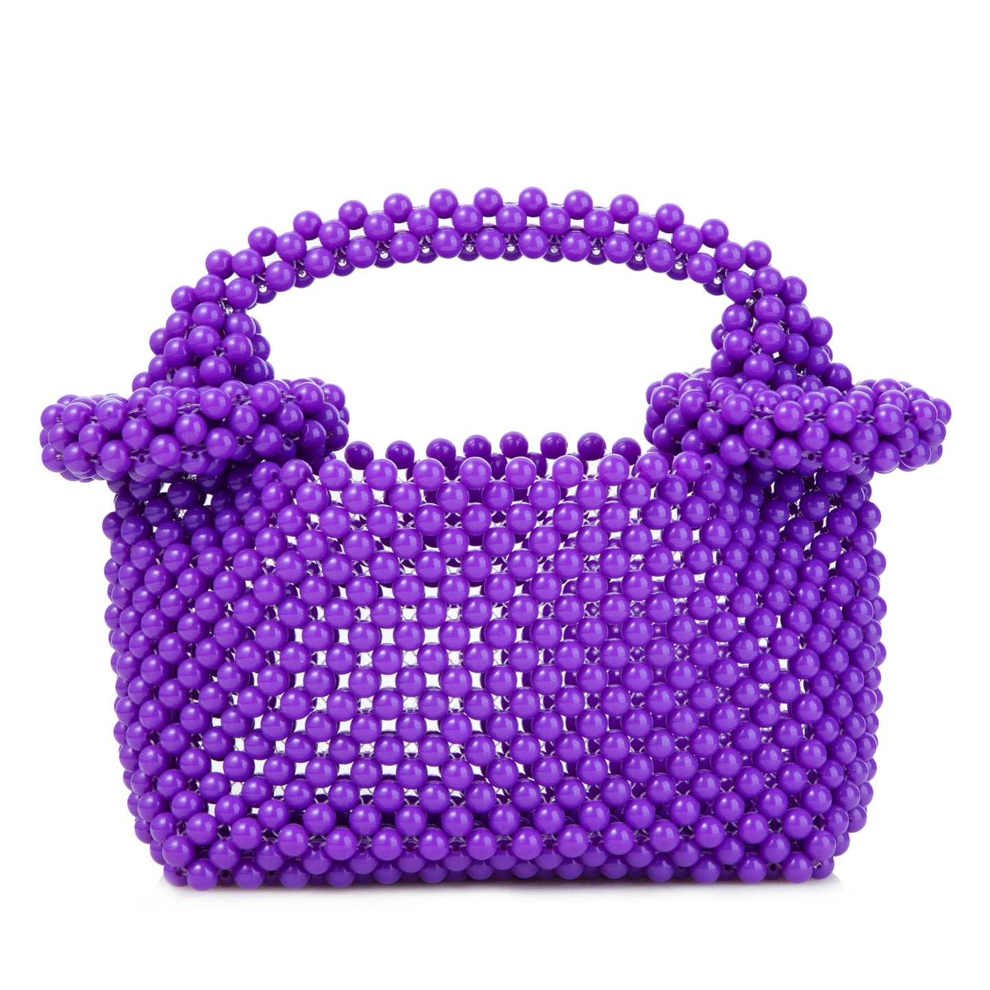 Donut Handle Purple Clutch