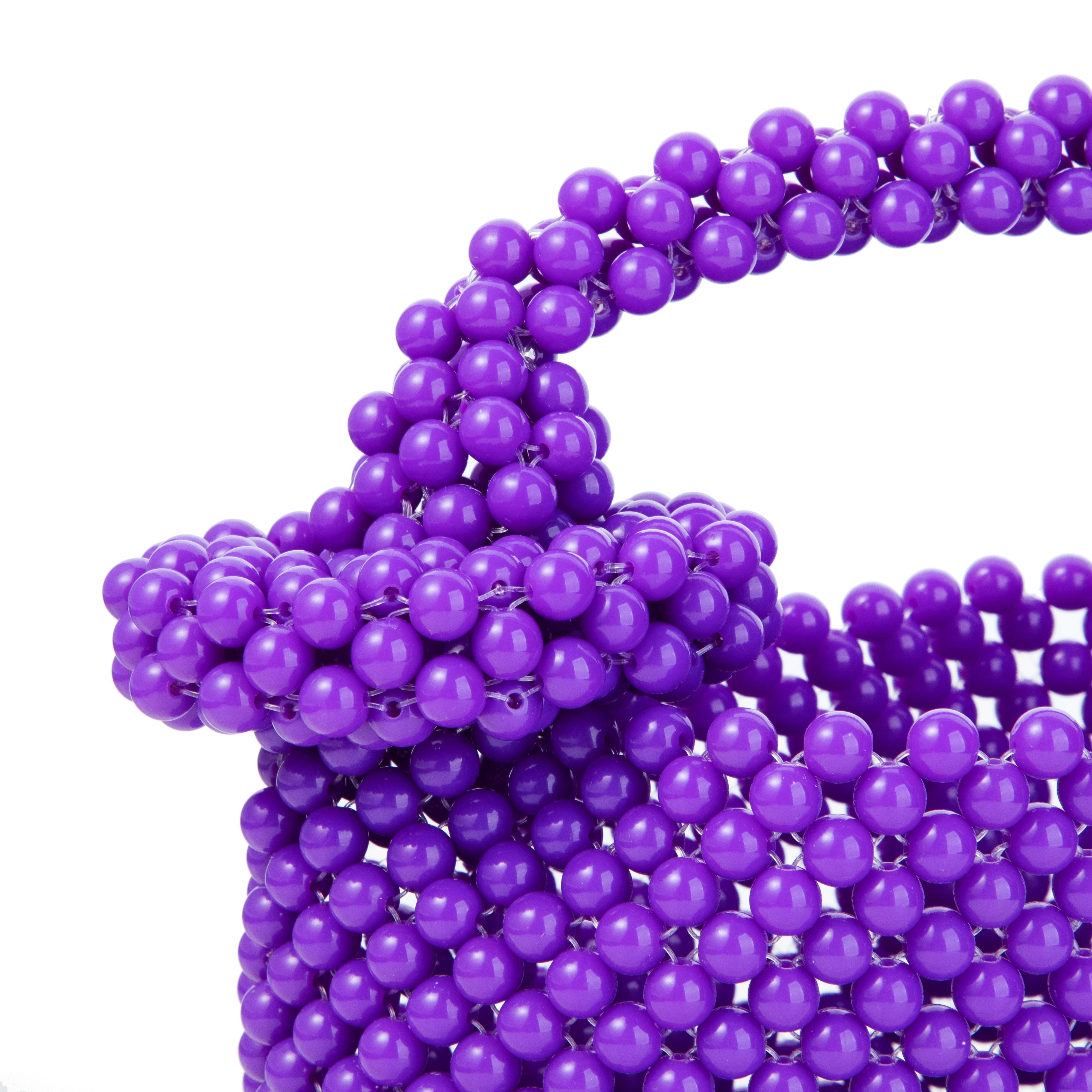 ドーナツハンドル パープルクラッチ