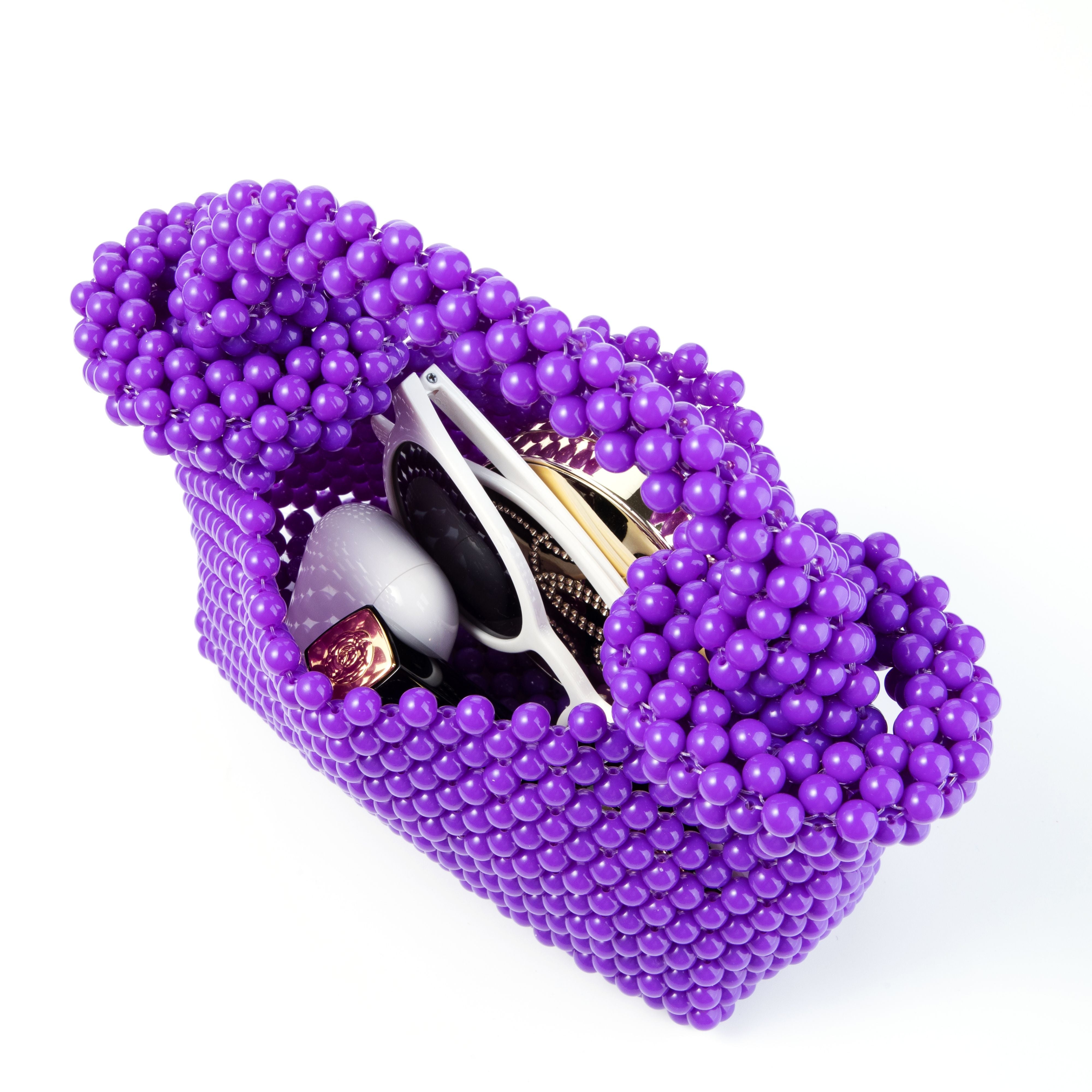 ドーナツハンドル パープルクラッチ