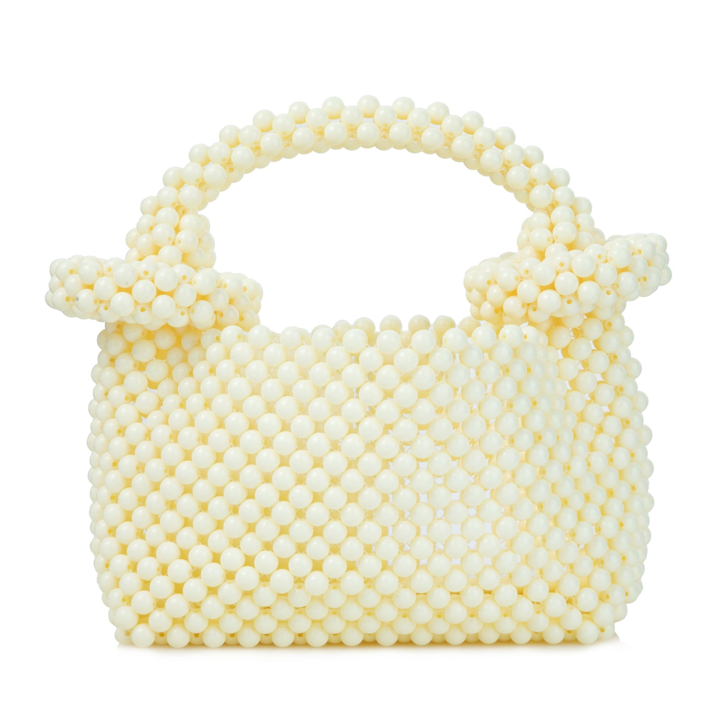 Donut Handle White Clutch