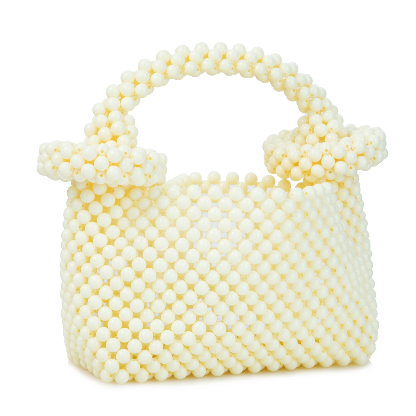 Donut Handle White Clutch