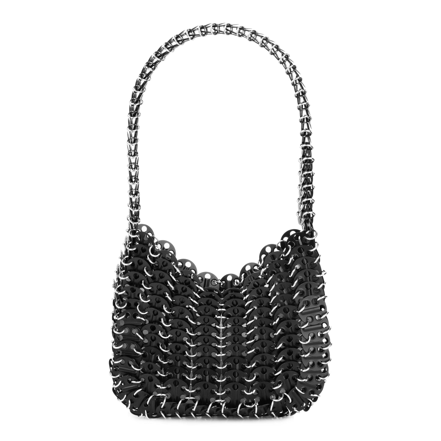 Black Metal Disc Handbag