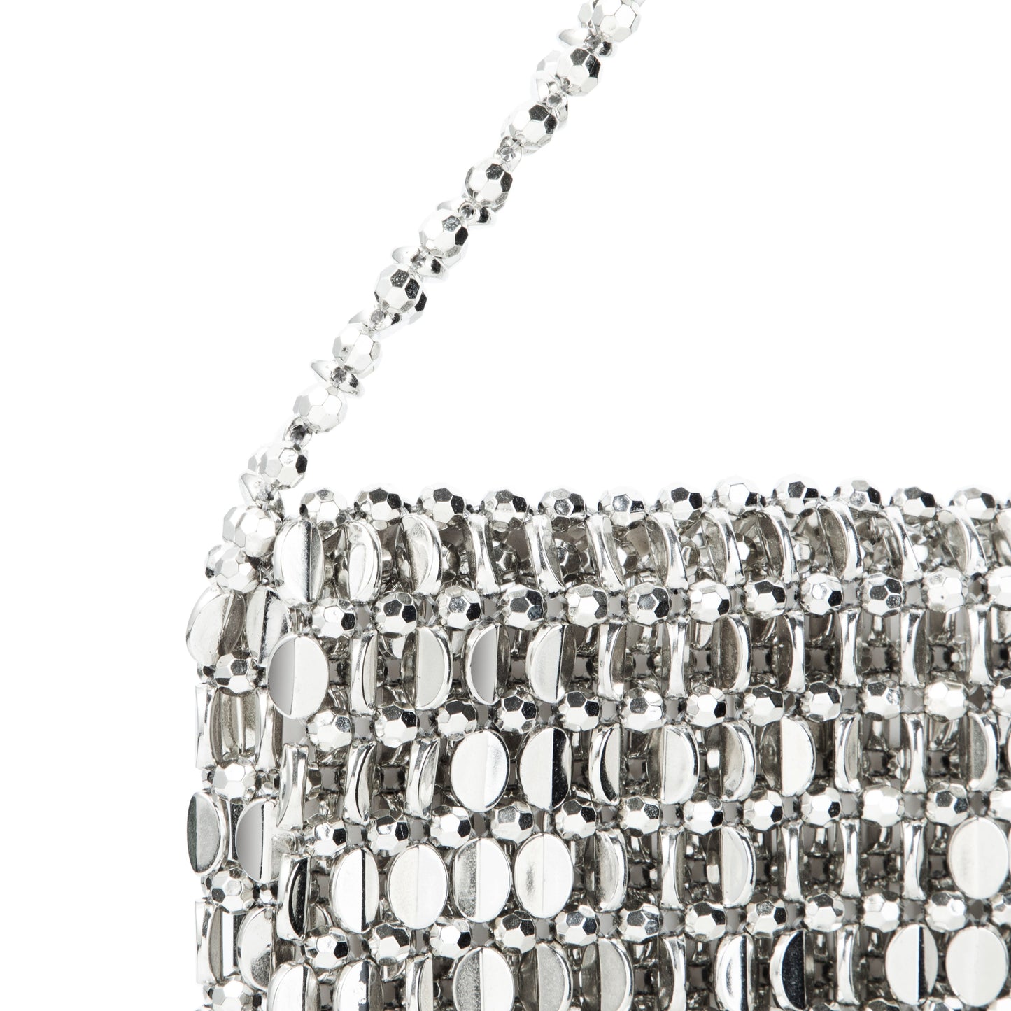 Vintage Silver Sequin Handbag