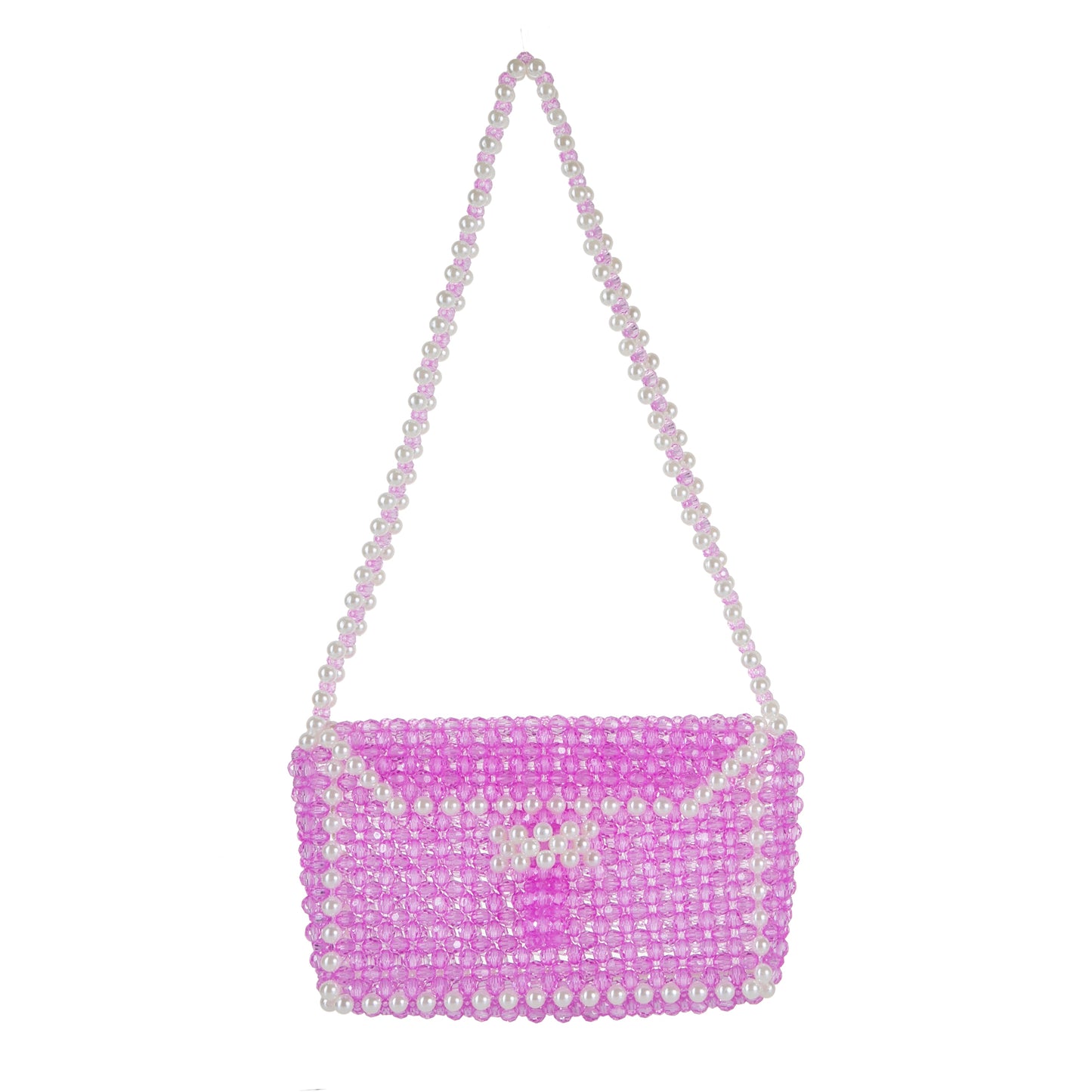 Purple Diamond Bead Shoulderbag