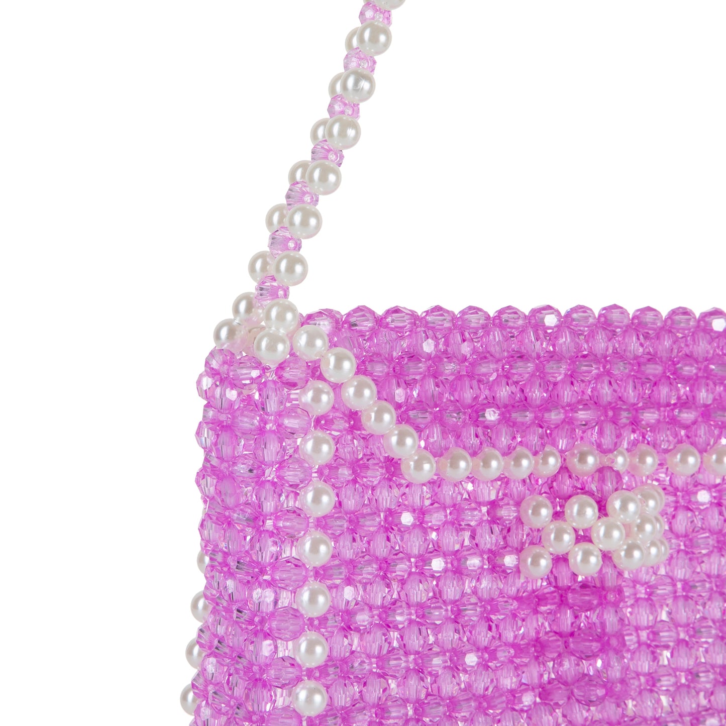 Purple Diamond Bead Shoulderbag