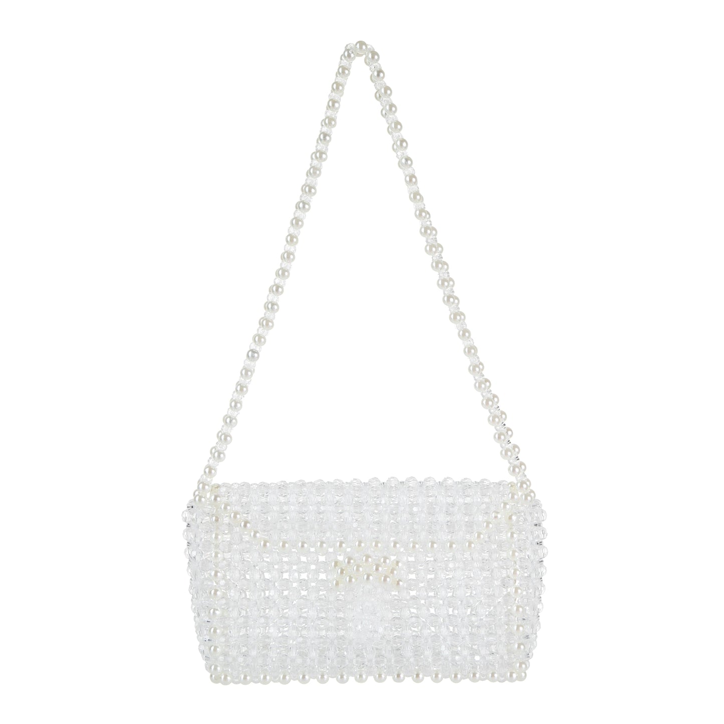 White Diamond Bead Shoulderbag