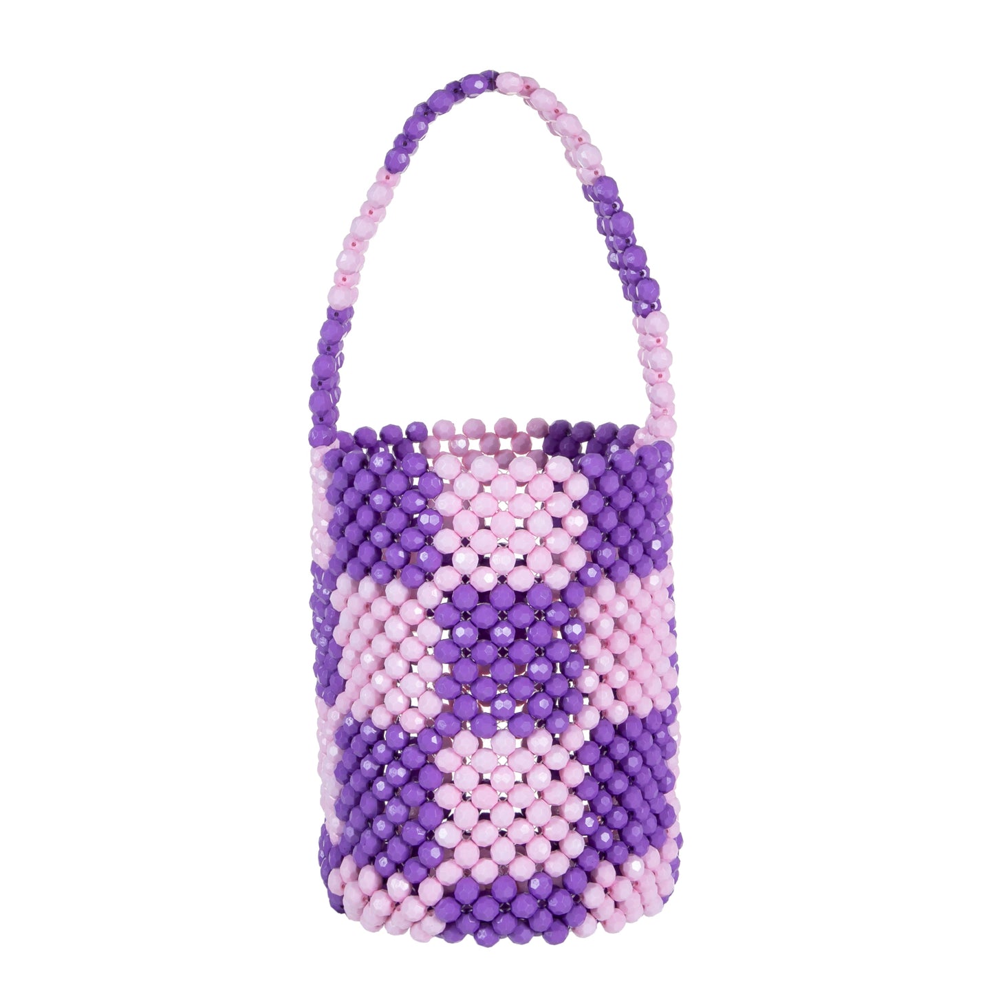 Purple Chequered Clutch Bucket