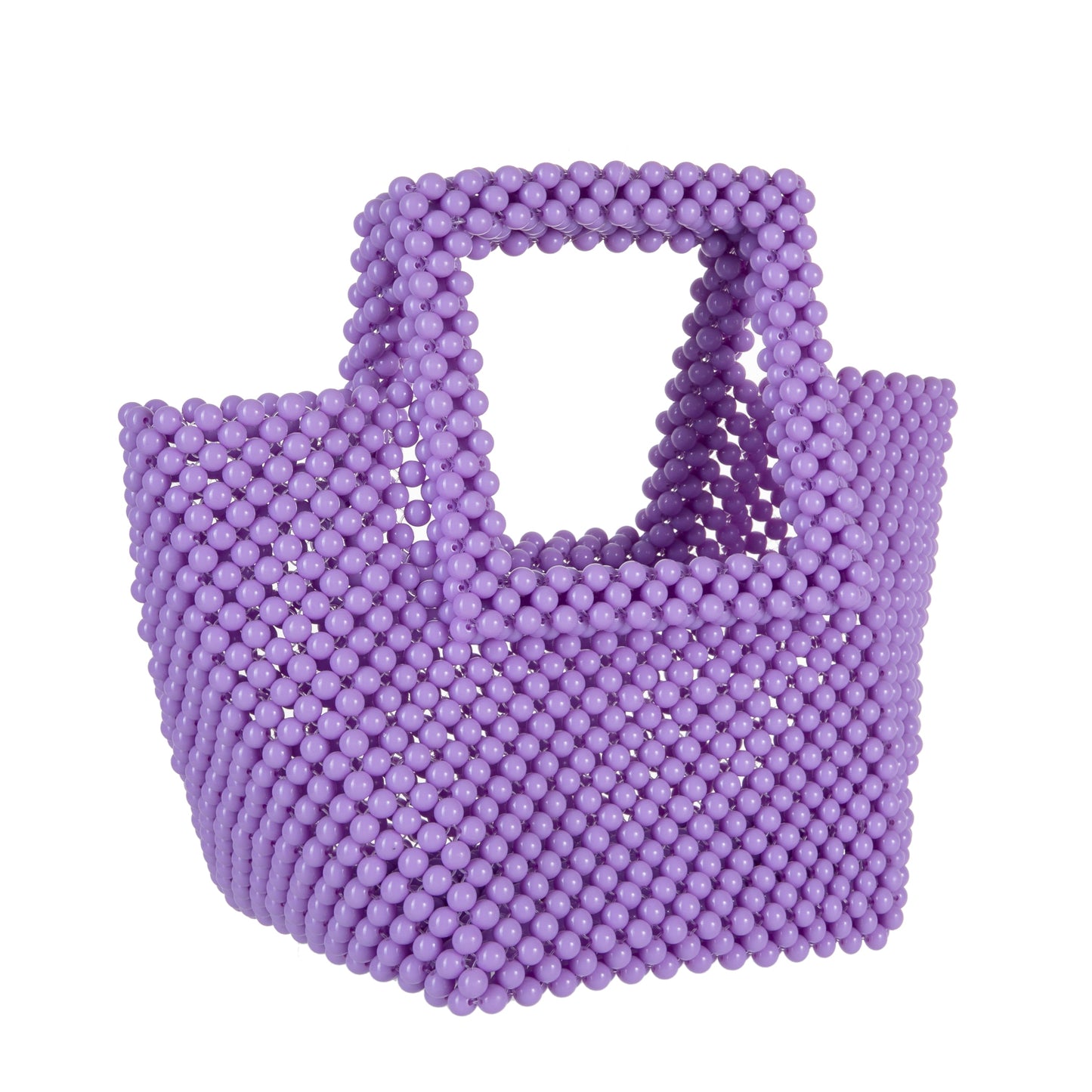 Purple Beaded Tote